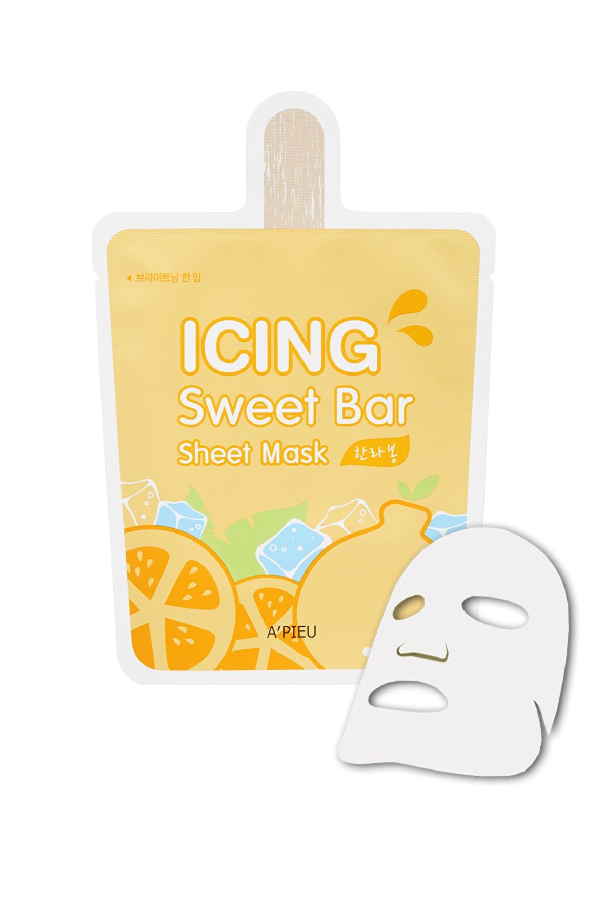 Portakal Özlü Aydınlatıcı Maske APIEU Icing Sweet Bar Sheet Mask (Hanrabong)
