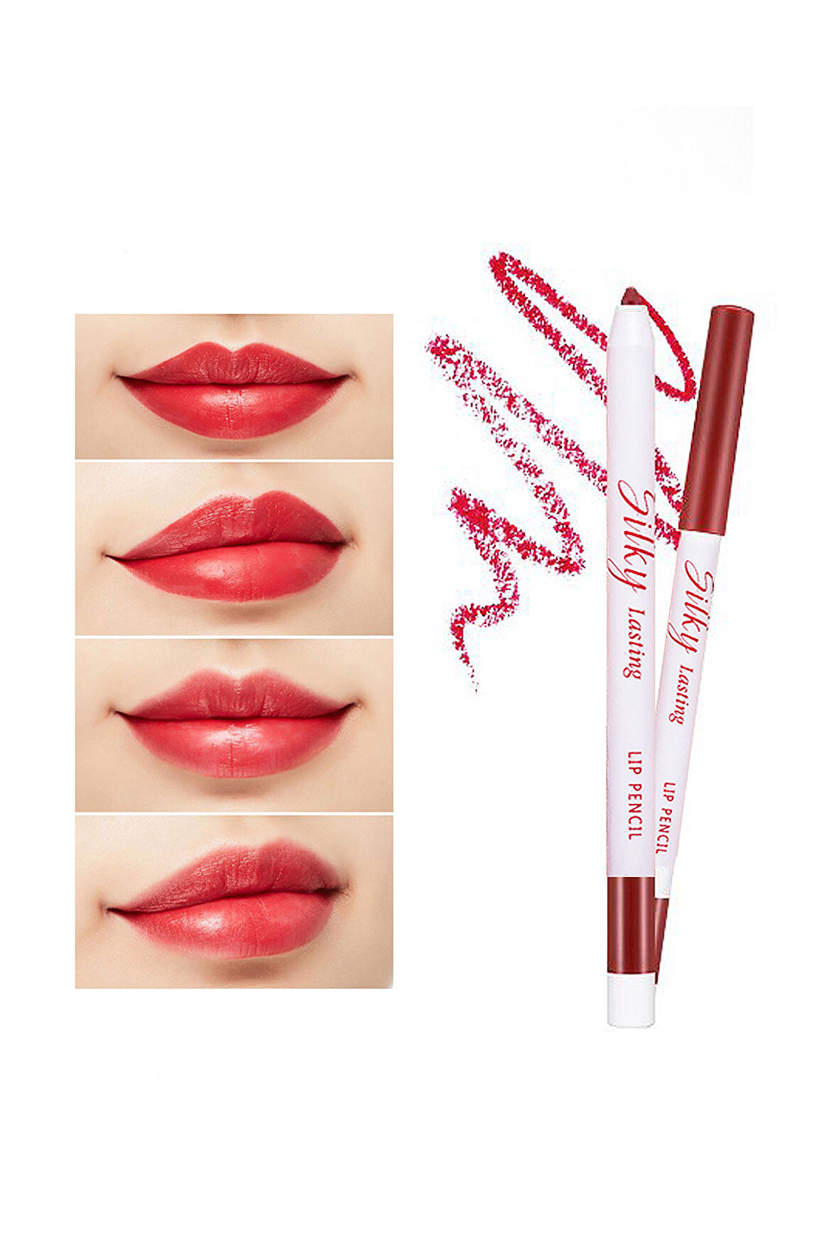İpeksi Dokuda Kalıcı Dudak Kalemi  Silky Lasting Lip Pencil (RD03/Melting Kiss)
