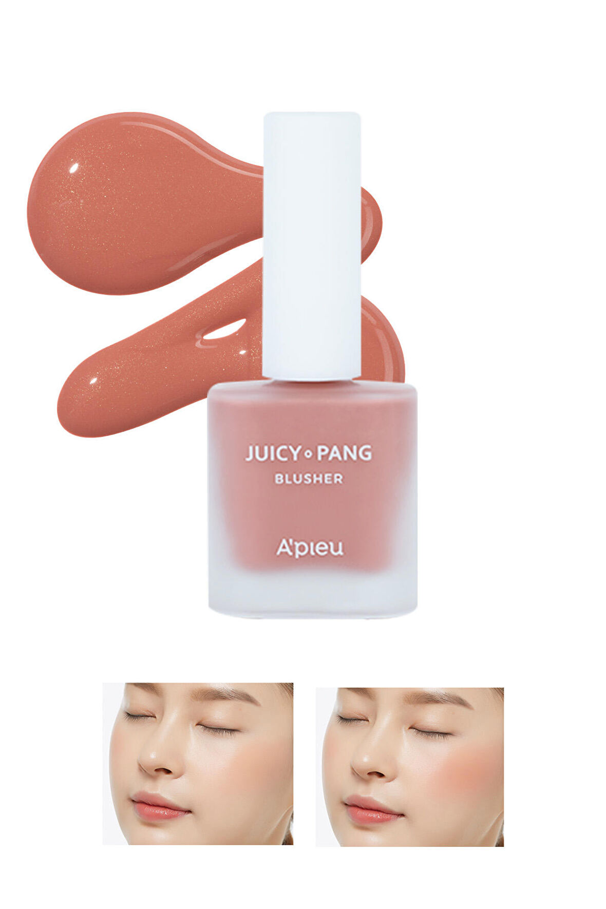 Doğal Görünüm Sunan Nemlendirici Likit Allık 9g. APIEU Juicy-Pang Water Blusher (BE01)