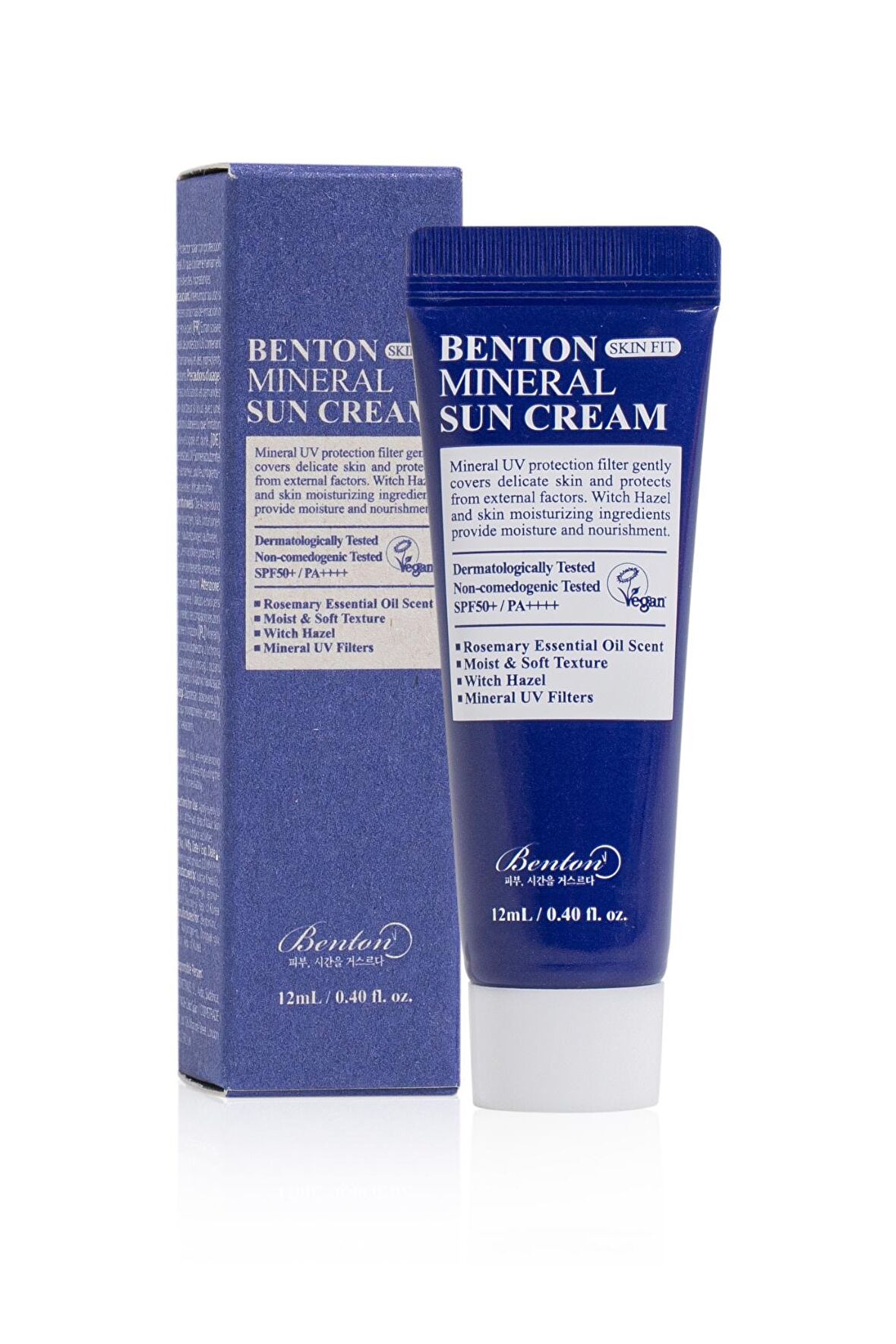 Benton Skin Fit Mineral Sun Cream SPF50+/PA++++ Deluxe 12ml- Aydınlatıcı Fiziksel Güneş Kremi