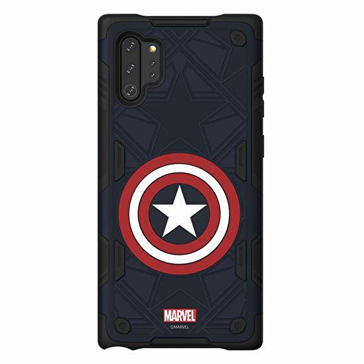Samsung Galaxy Note 10+ Marvel Captain America Rugged Smart Kılıf