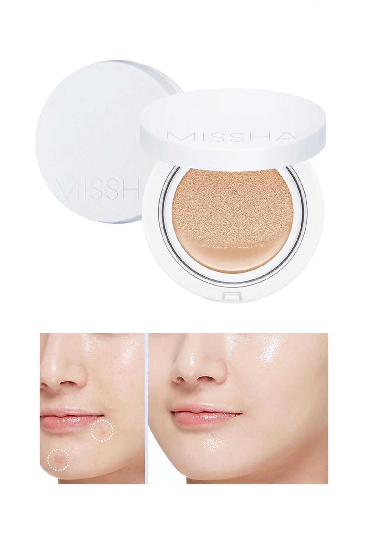 Aydınlık Görünüm Sunan SPF50+ PA+++ Cushion Fondöten 15g Magic Cushion Moist Up no.21