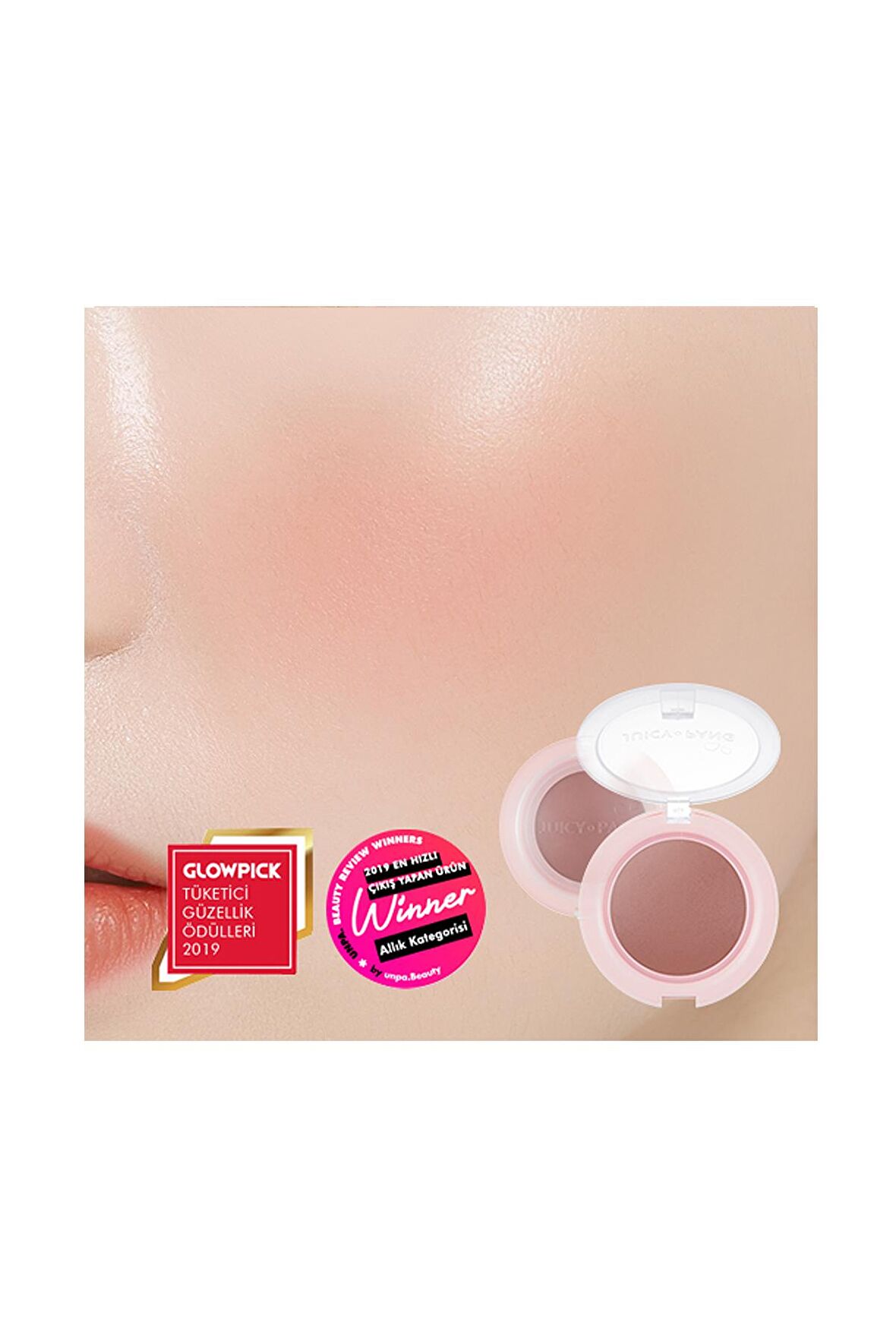 Meyve Tonlarında Doğal Görünümlü Jel Allık APIEU Juicy-Pang Jelly Blusher (BE02)