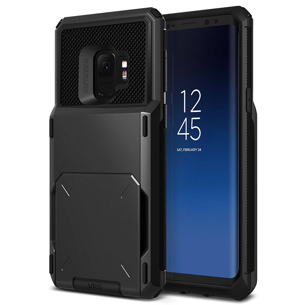 VRS Design Galaxy S9 Damda Folder Kılıf Metallic Black