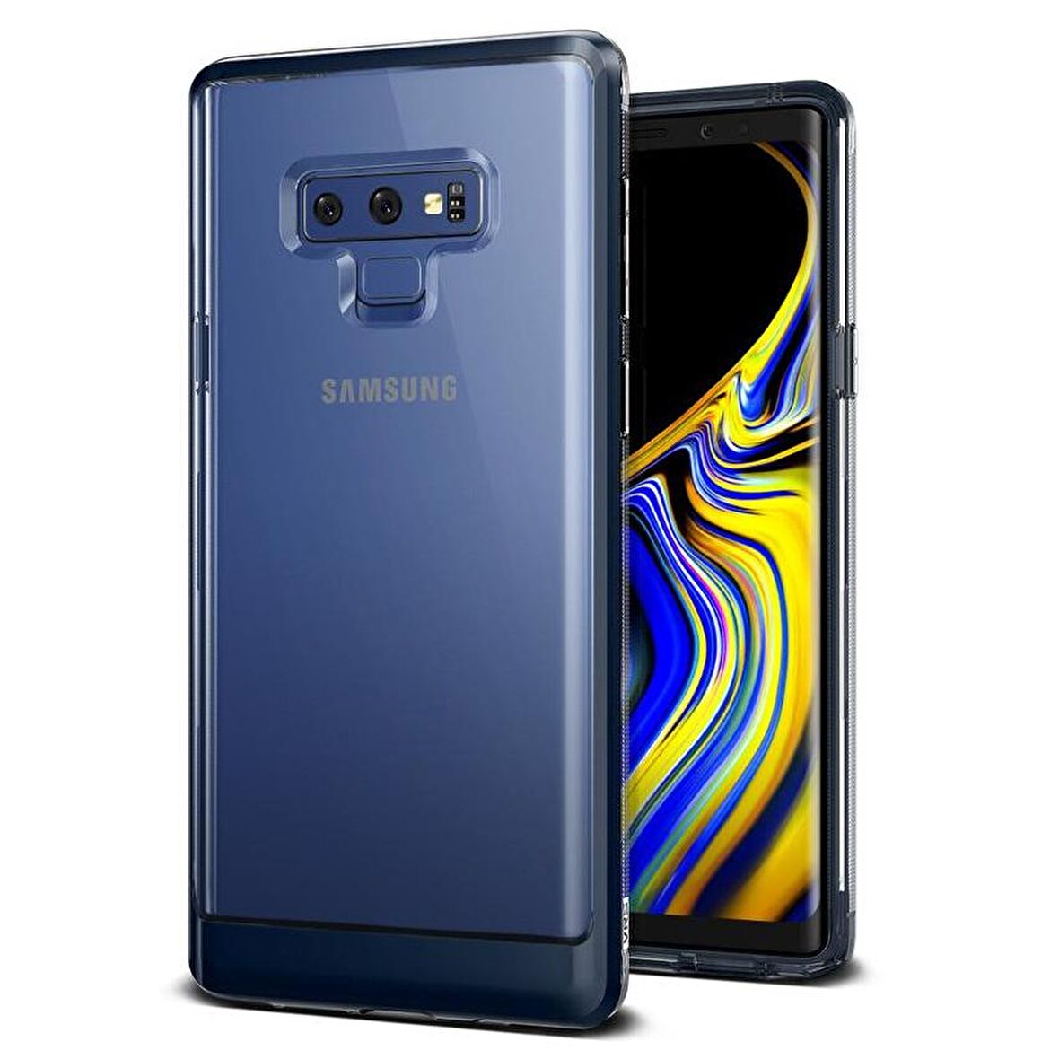 VRS Design Galaxy Note 9 Crystal Bumper Kılıf Deep Sea Blue