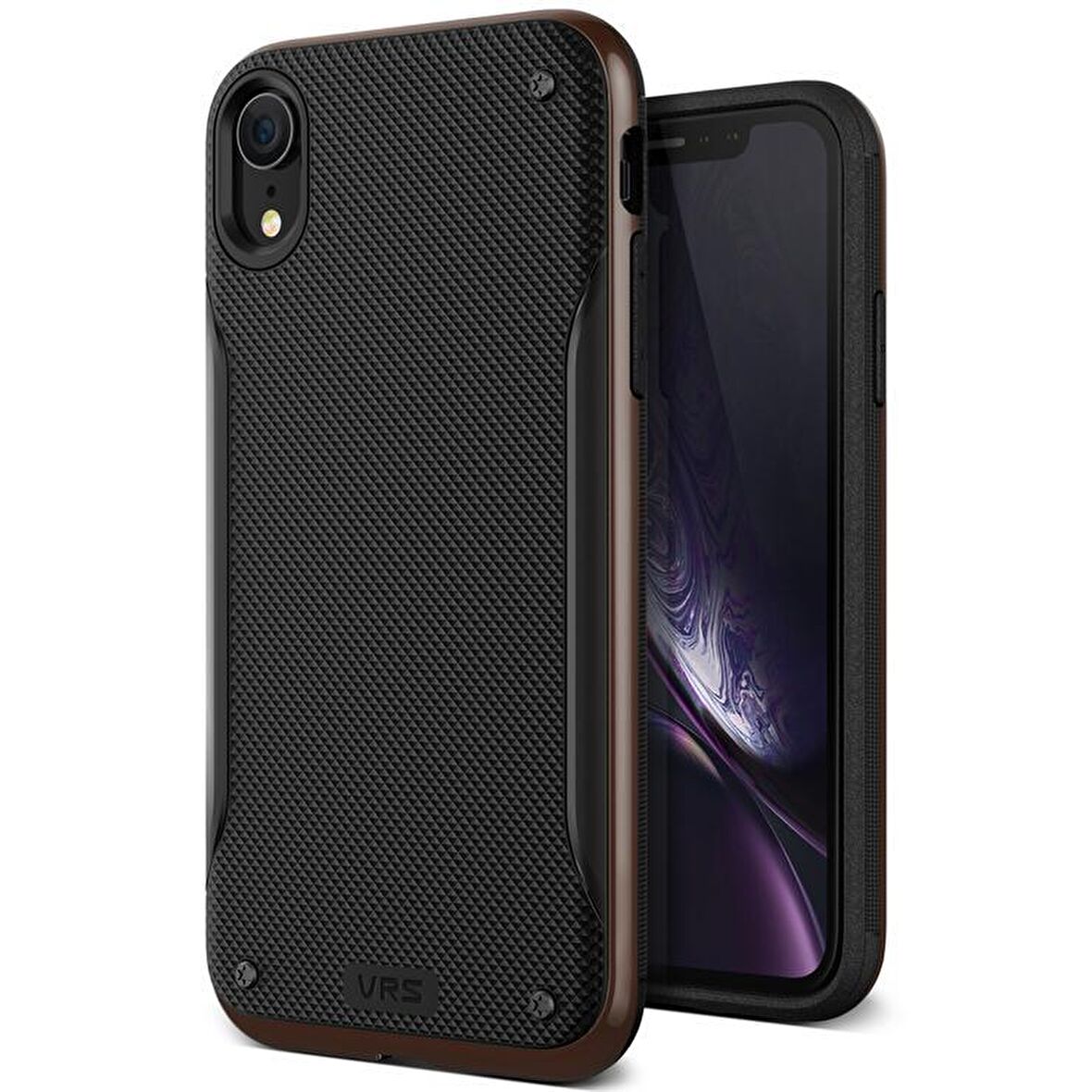 VRS iPhone XR High Pro Shield Kılıf Brown