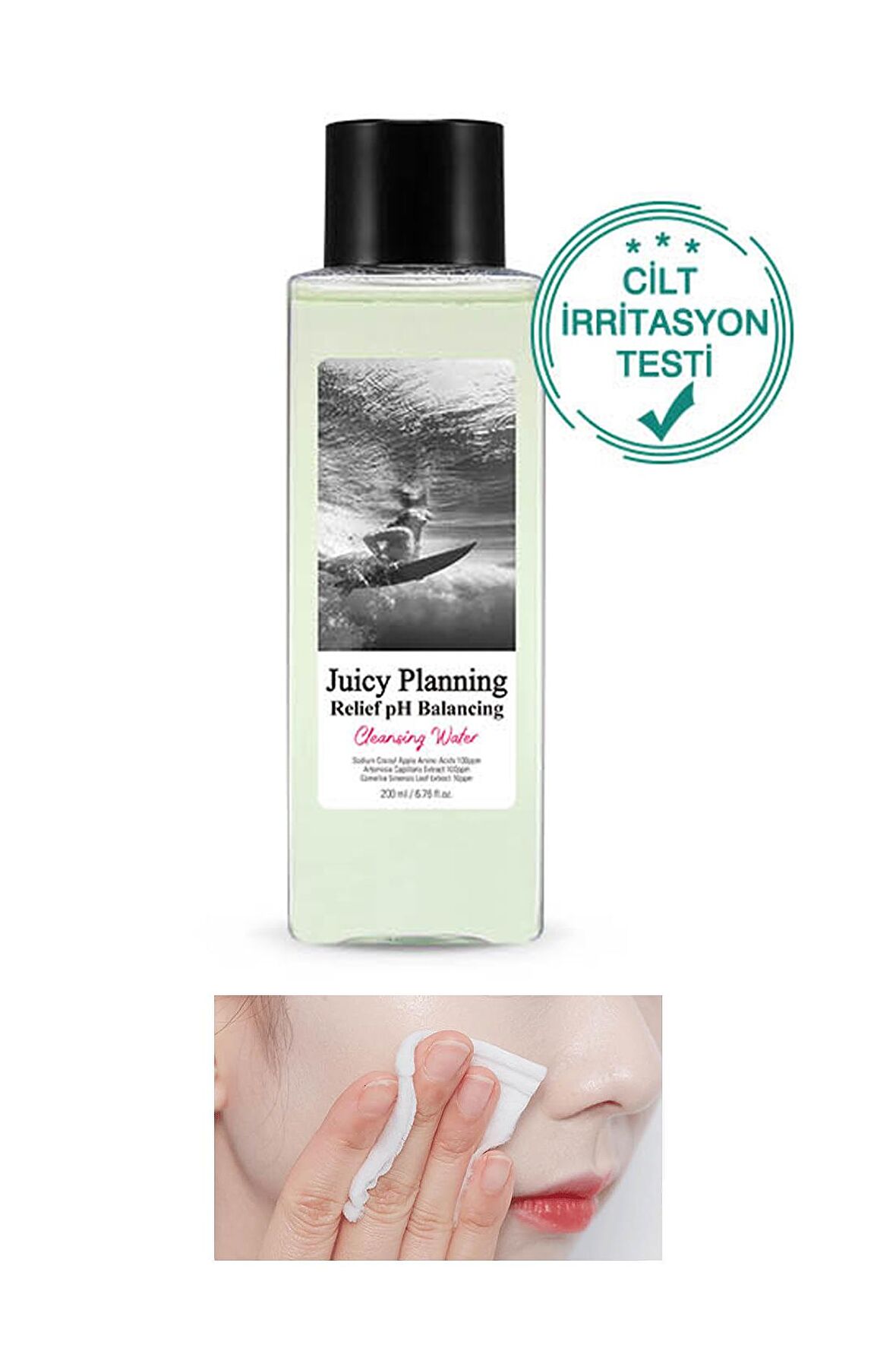 Kuru ve Hassas Ciltler İçin Makyaj Temizleme Suyu 200ml Juicy Planning Relief Cleansing Water