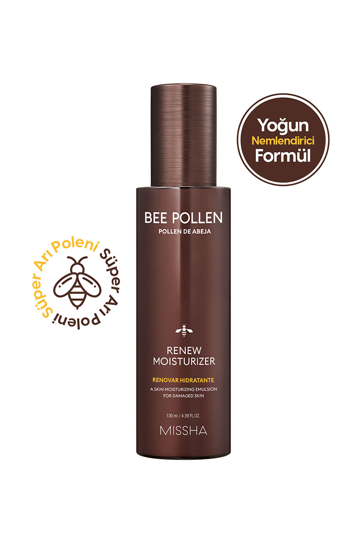 Kuru Ciltler için Arı Poleni İçerikli Nemlendirici Krem Missha Bee Pollen Renew Intense Moisturiser