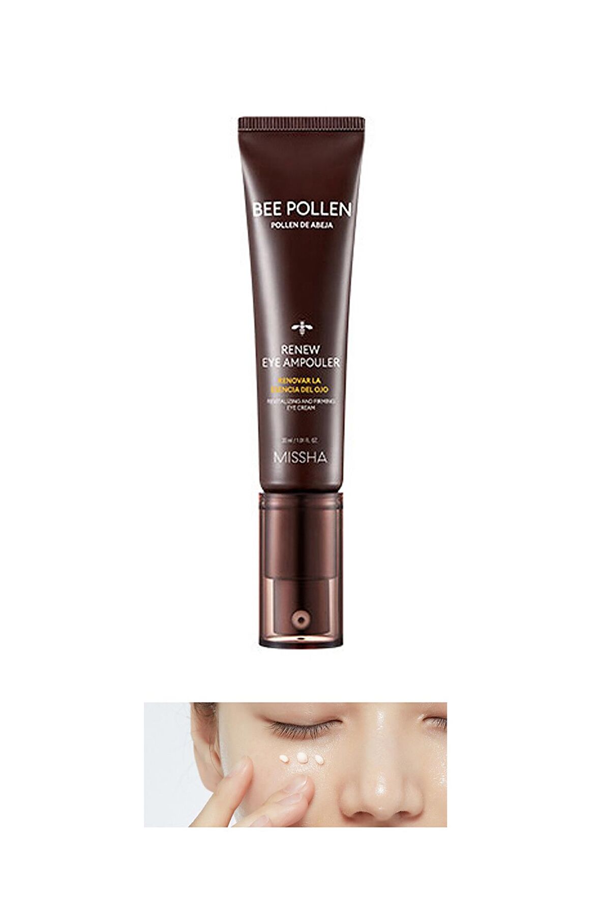 Missha Bee Pollen Yaşlanma Karşıtı-Aydınlatıcı Bitki Özleri Parabensiz Tüm Yaşlar Göz Çevresi Sprey 10 ml 