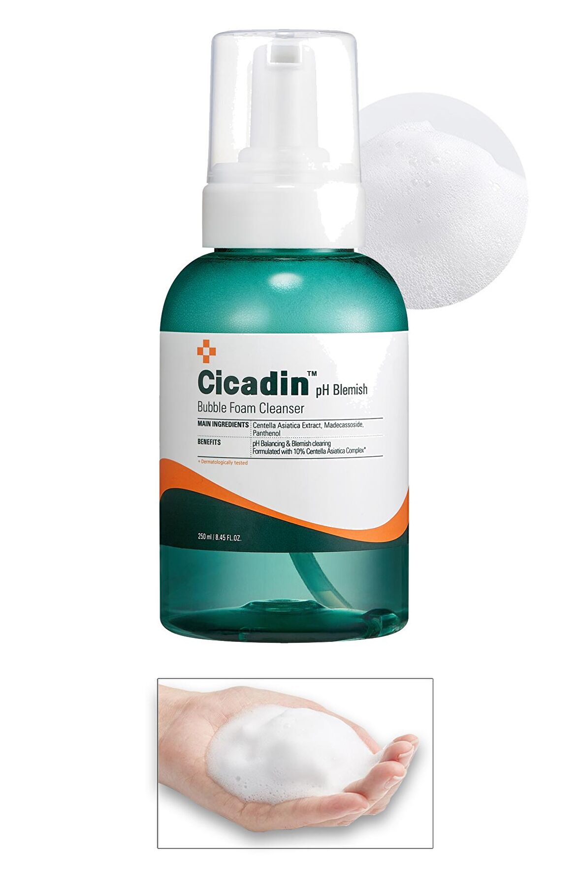 Hassas Ciltler İçin Yağlanma Karşıtı Yüz Yıkama Köpüğü 250ml Cicadin pH Blemish Bubble Foam