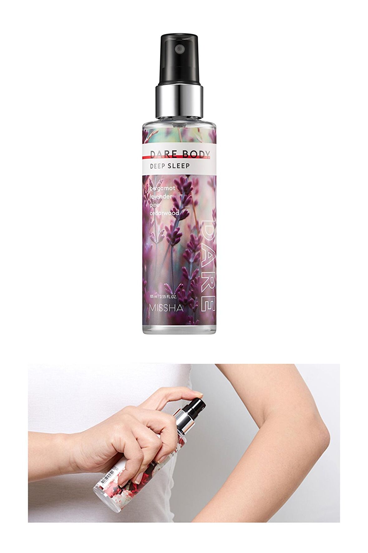 Yoğun Esanslı Kalıcı Saç&Vücut Spreyi 105ml Dare Body Mist (Deep Sleep)