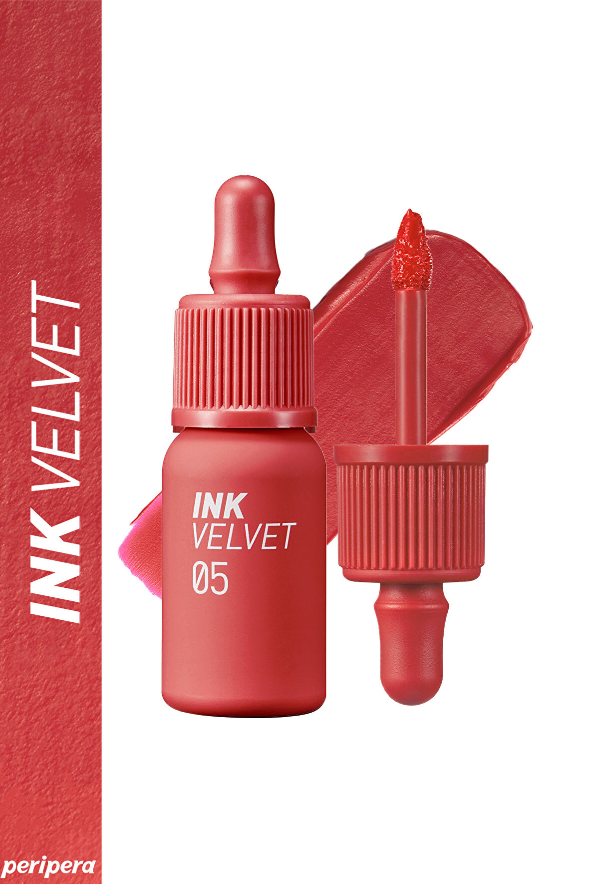 Yüksek Pigmentli, Kadife Görünümlü, Gün Boyu Kalıcı Tint Peripera Ink Velvet (5 Coralficial)