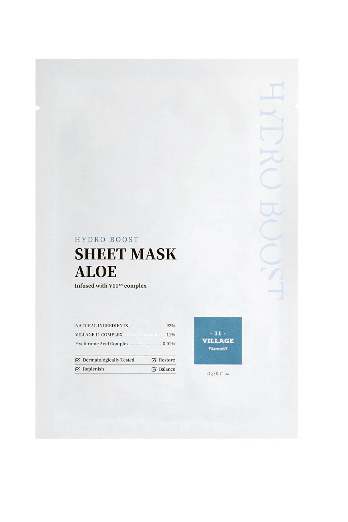 Hydro Boost Sheet Mask Aloe 21 gr – Vegan Aloe Vera Maskesi