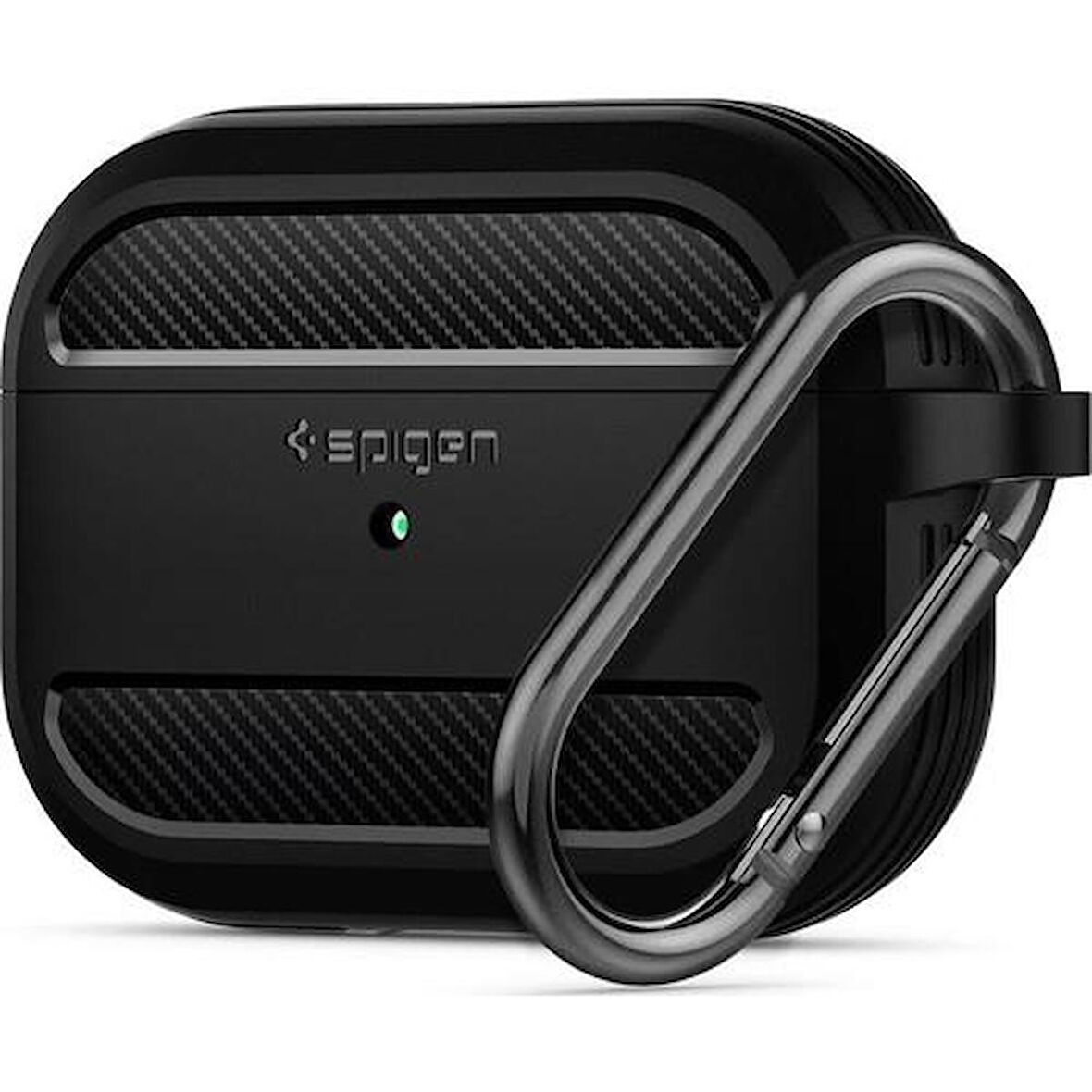 Spigen Apple AirPods Pro Uyumlu Kılıf Rugged Armor Matte Black- ASD00540