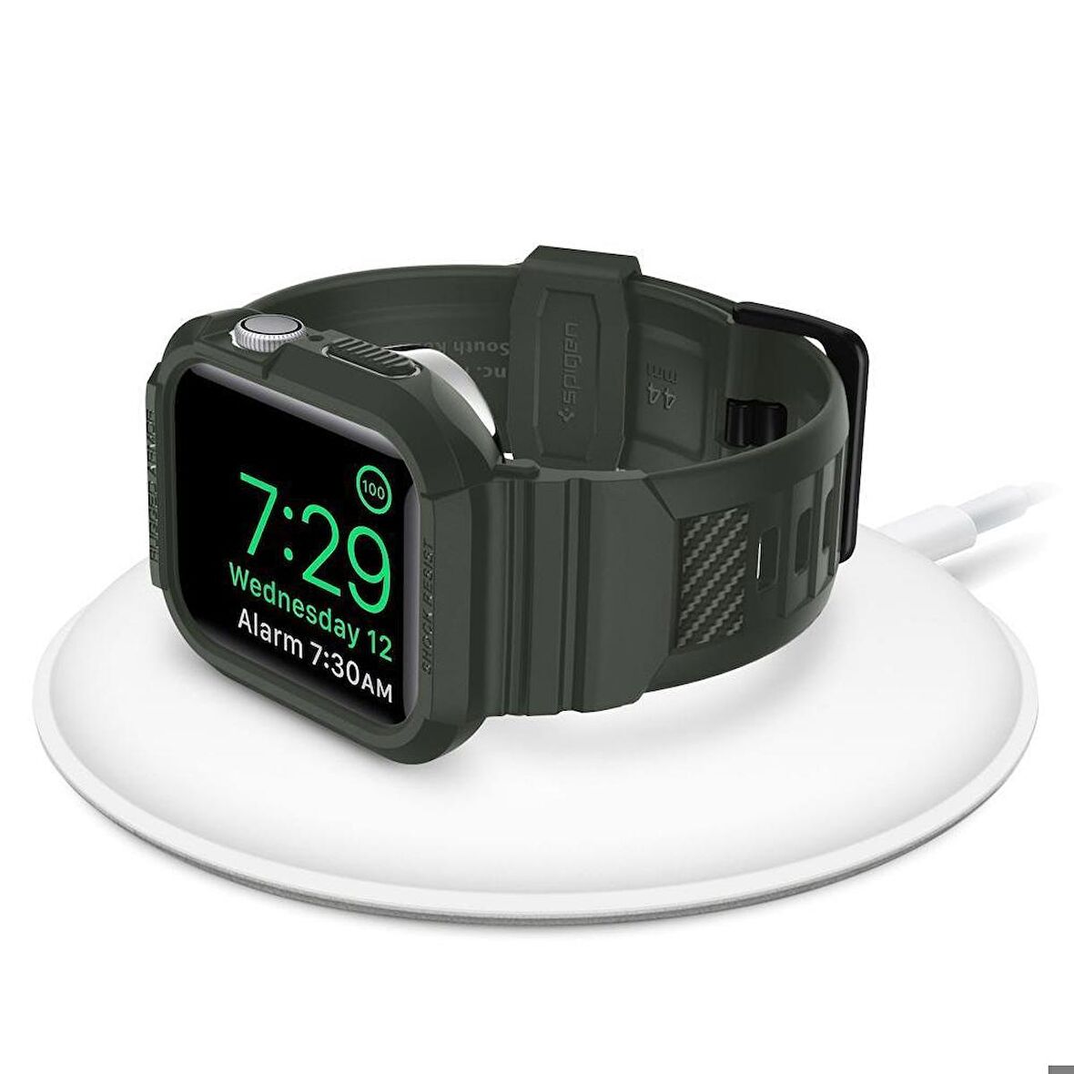 Spigen Apple Watch Seri (45mm / 44mm) Uyumlu Kılıf , Spigen Rugged Armor Pro