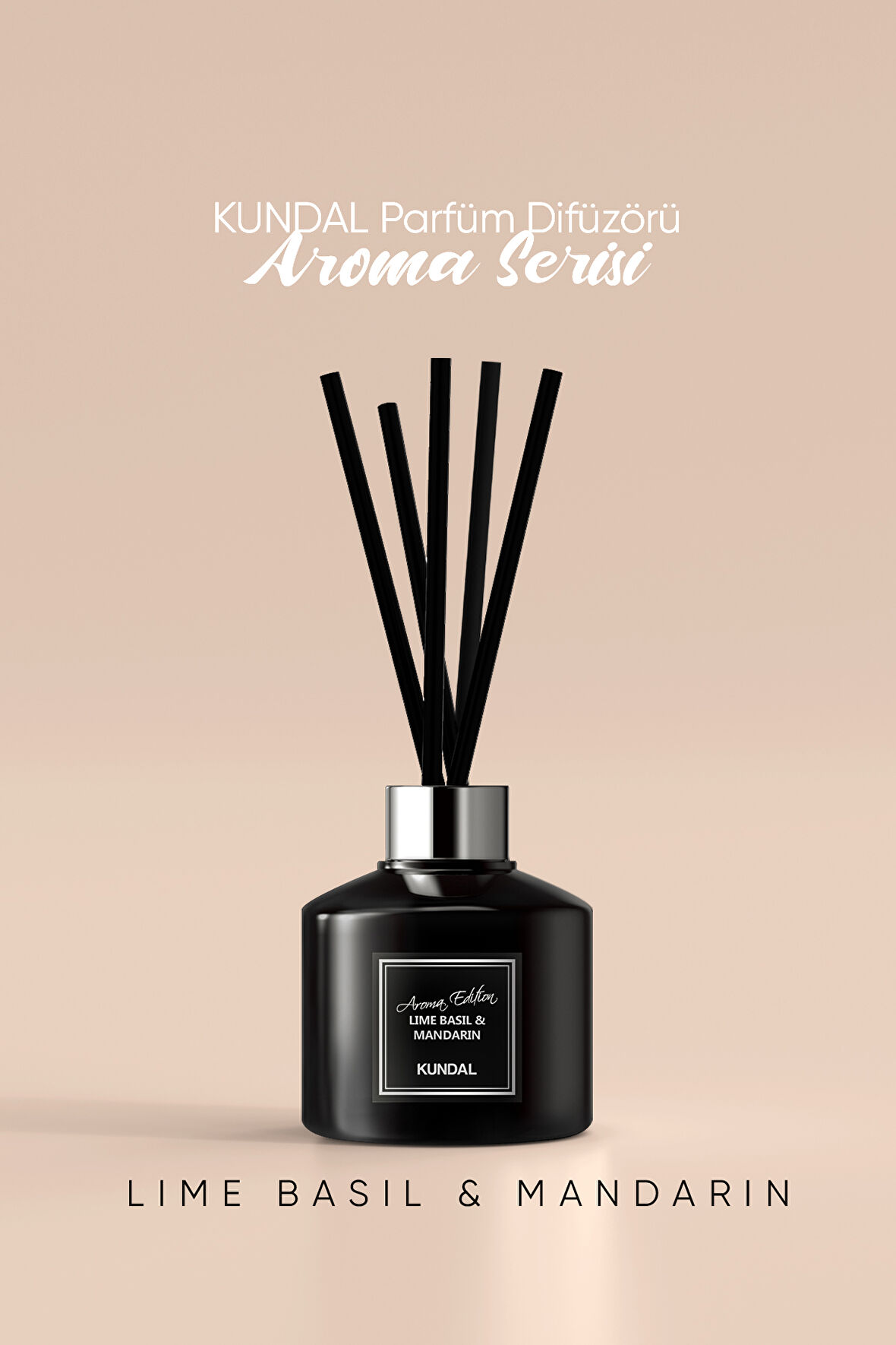 Parfüm Difüzörü Aroma Serisi KUNDAL Perfume Diffuser Aroma Edition 200ml 2Adet Lime Basil & Mandarin