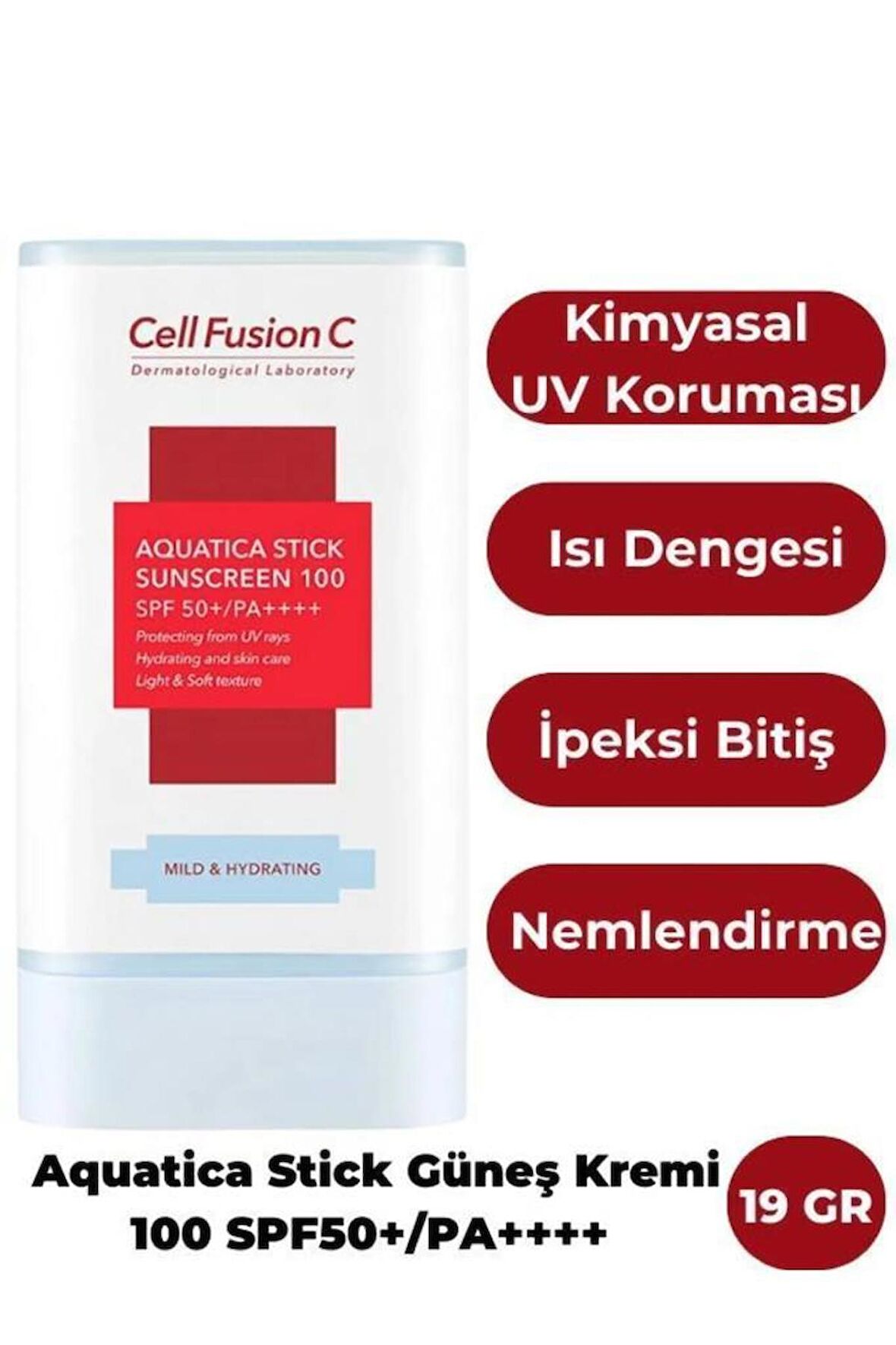 Cell Fusion C Aquatıca Nemlendirici Yüksek Koruyucu Stick Güneş Kremi 19 gr