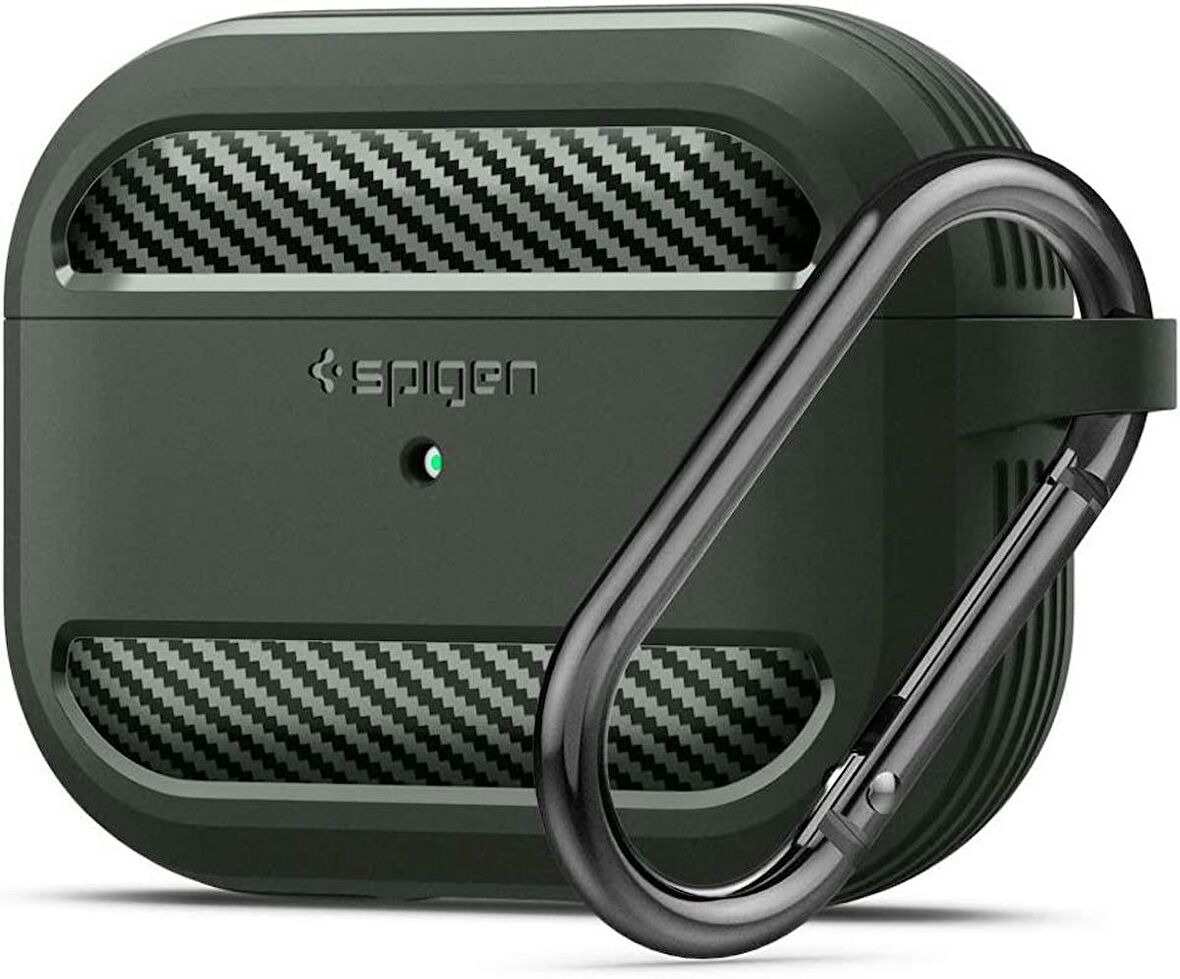 Spigen Apple AirPods Pro Kılıf Rugged Armor Military Green