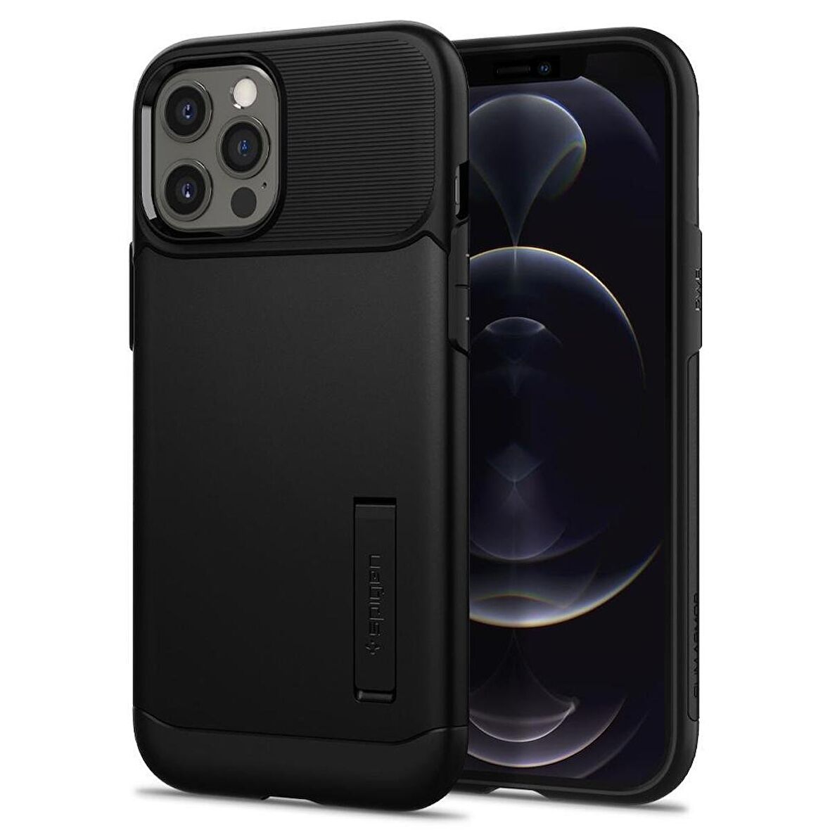 Spigen iPhone 12 Pro Max Kılıf Slim Armor Black