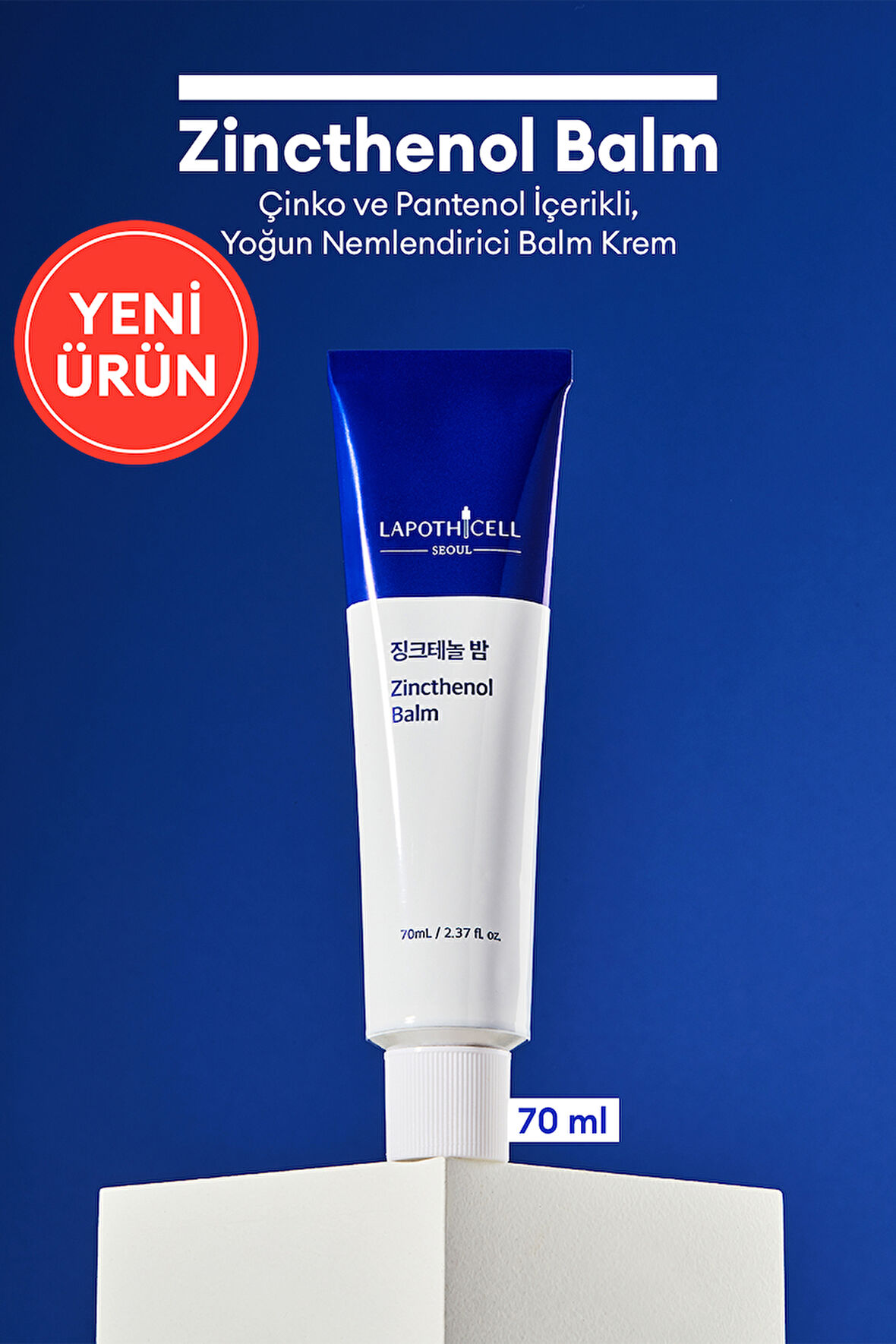 Çinko ve Pantenol İçerikli, Yoğun Nemlendirici Balm Krem LAPOTHICELL Zincthenol Balm