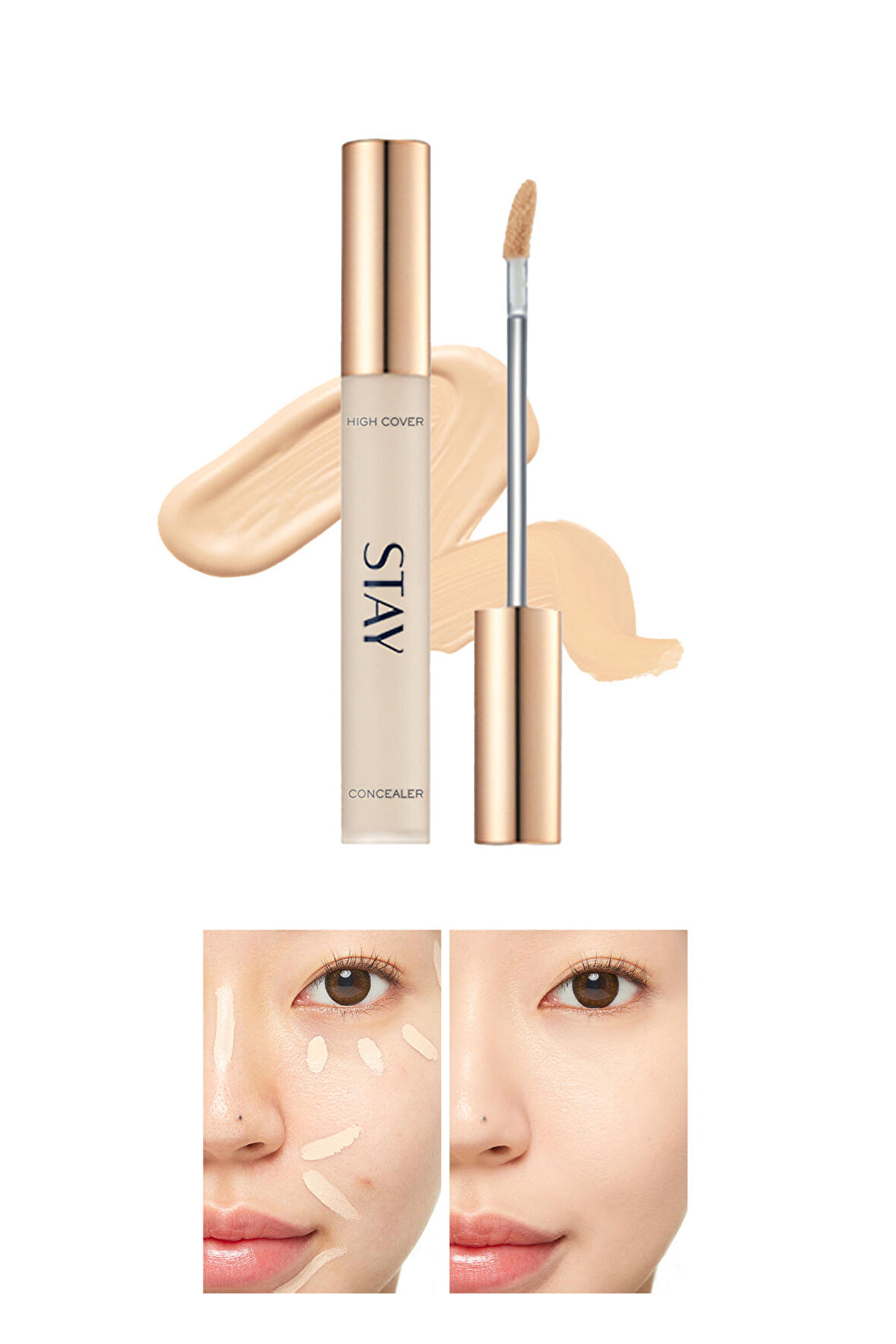 İnce Dokulu Pürüzsüz Görünüm Sağlayan Concealer Stay Tip Concealer High Cover 23(Sand)