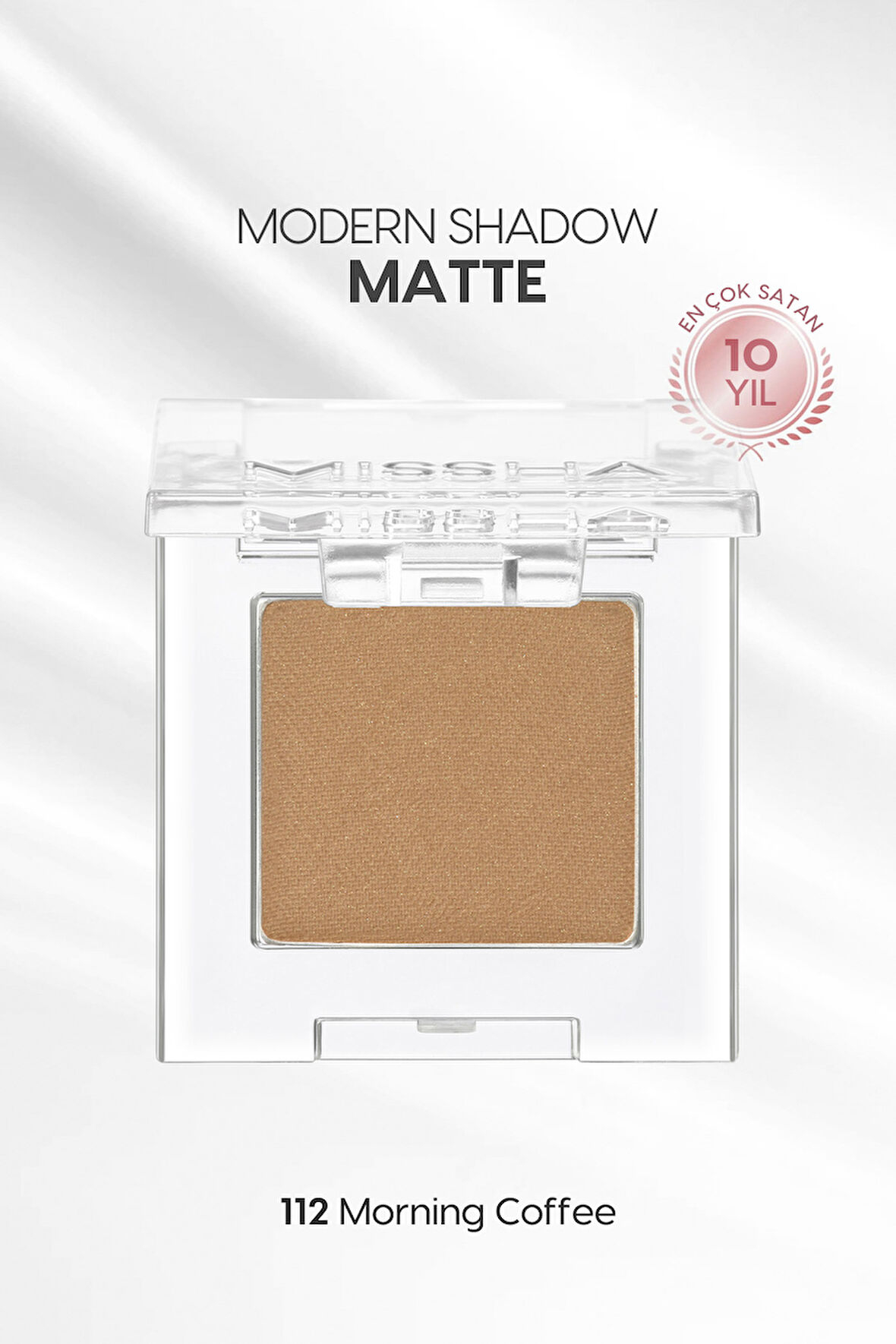 Yumuşak Dokulu, Dökülme Yapmayan Mat Tekli Göz Farı Modern Shadow Matte (112 Morning Coffee)