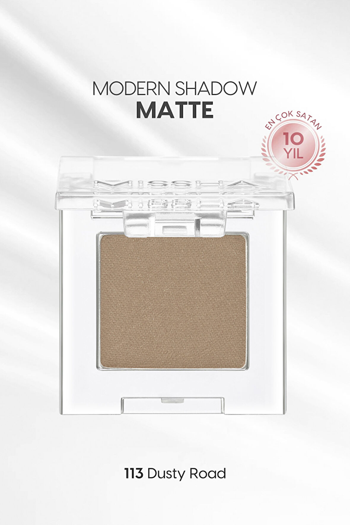 Yumuşak Dokulu, Dökülme Yapmayan Mat Tekli Göz Farı Modern Shadow Matte (113 Dusty Road)