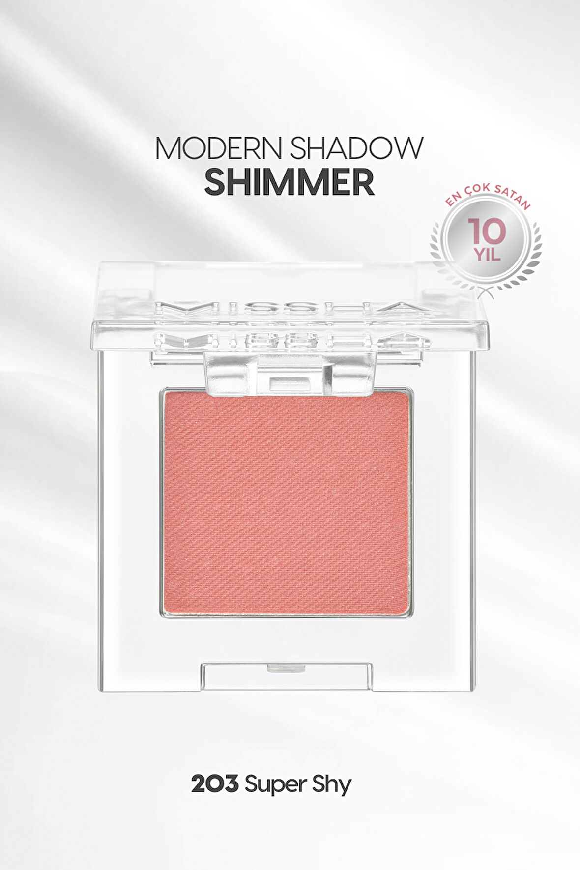 Uzun Süre Kalıcı Kolay Uygulanan Işıltılı Tekli Far Modern Shadow Shimmer (203 Super Shy)