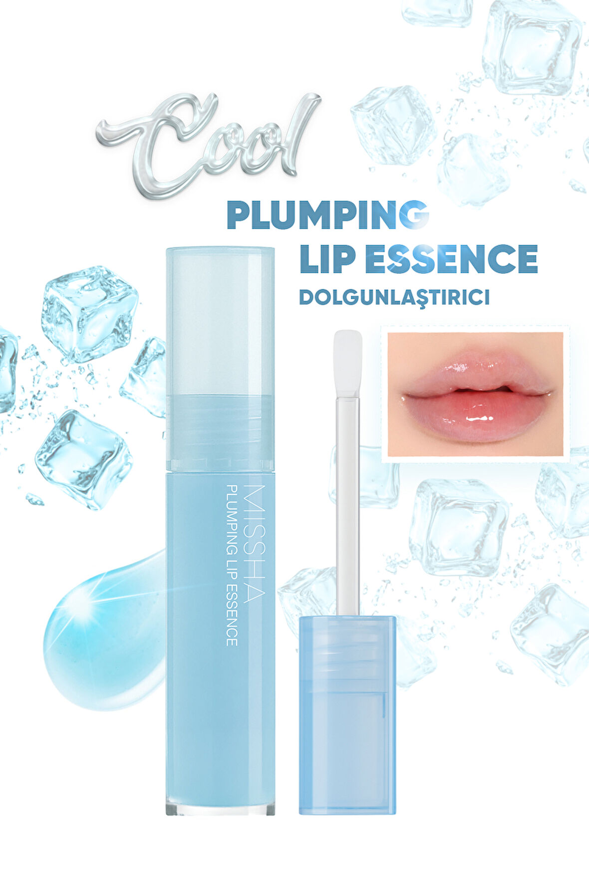 Dolgunlaştırıcı Etkili Dudak Bakım Esansı Plumping Lip Essence (No.2 Cool)