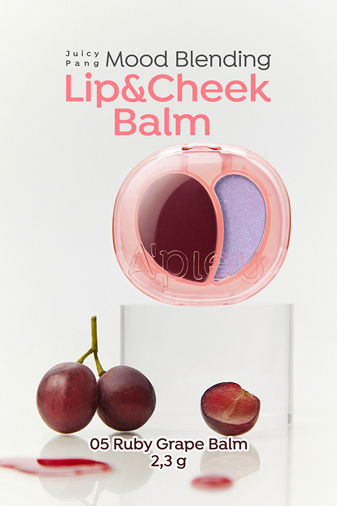 Kalıcı Dudak & Yanak Balmı A'PIEU Juicy-Pang Mood Blending Lip&Cheek Balm (05 Ruby Grape Balm)