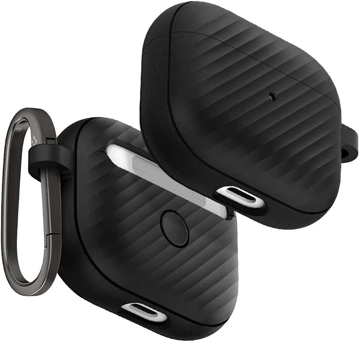 Spigen Apple AirPods 3.Nesil Uyumlu (2021)Kılıf Core ArmorBlack ASD03020