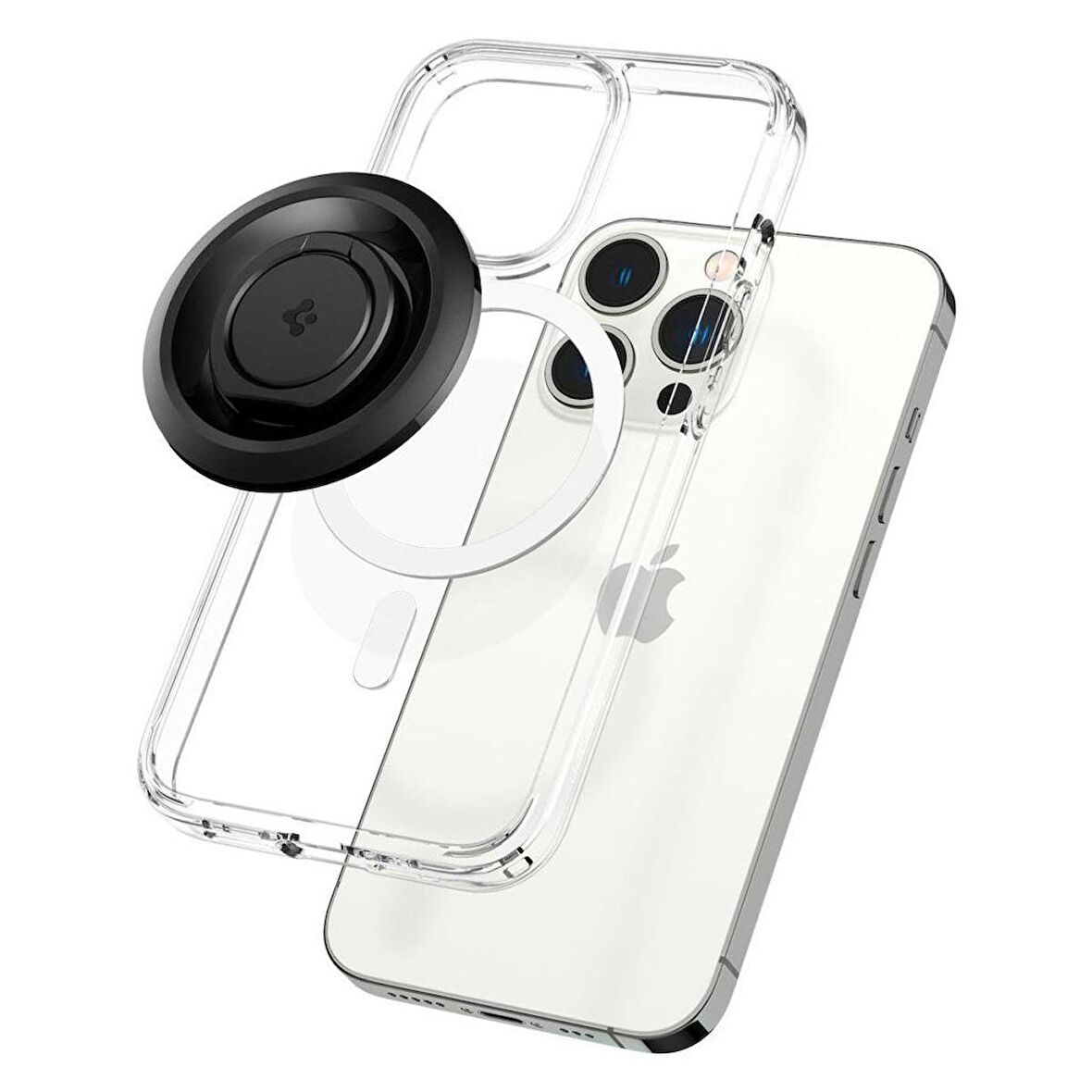 Spigen MagFit O-Mag Ring Manyetik Telefon Tutucu MagSafe iPhone 15 / iPhone 14 / iPhone 13 / iPhone 12 serisi ile Uyumlu