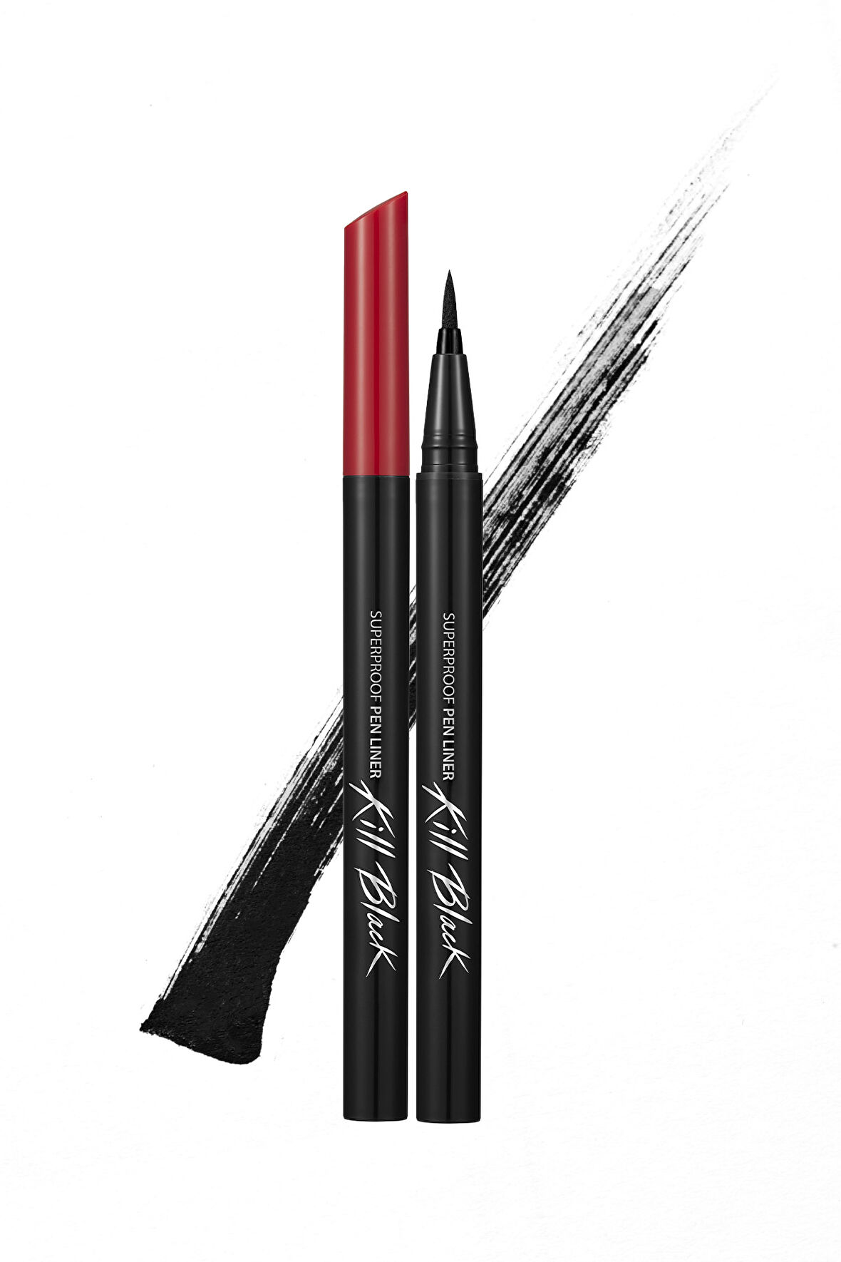 Sünger Uçlu, Suya Dayanıklı Kalem Eyeliner Clio Superproof Pen Liner Kill Black (01 Black)