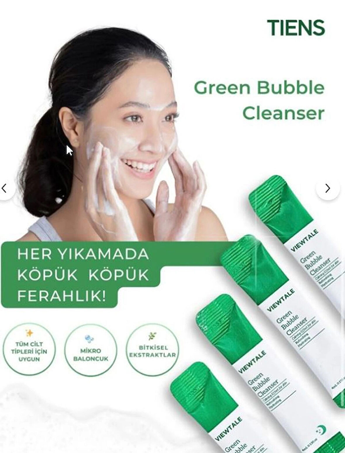 Viewtale Green Bubble Cleanser (Köpük Temizleyici)