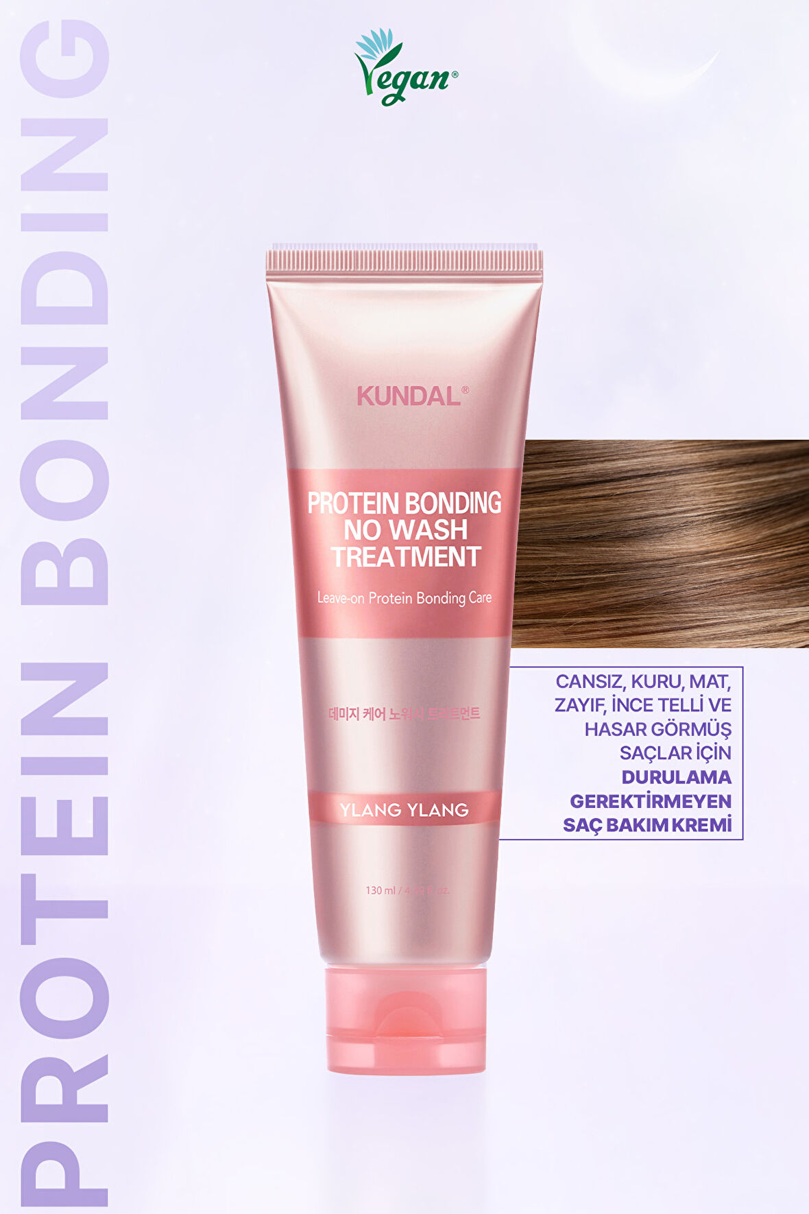 Protein Kompleksi İçeren Onarıcı Kundal Protein Bonding No Wash Treatment 130ml (Ylang Ylang)