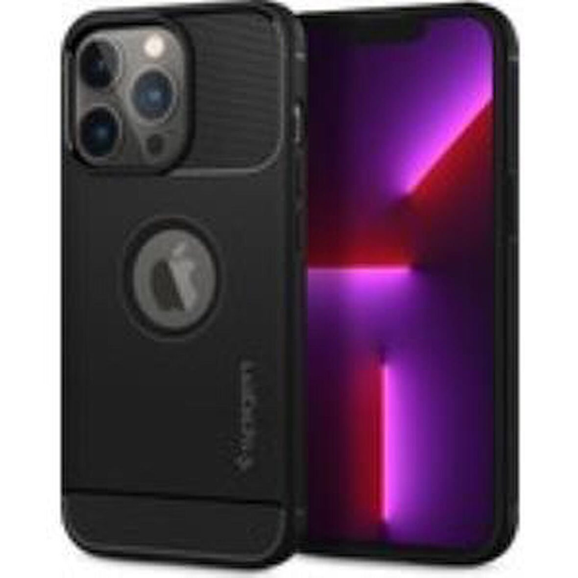 Spigen Apple iPhone 13 Pro Kılıf Rugged Armor Matte Black - ACS03257