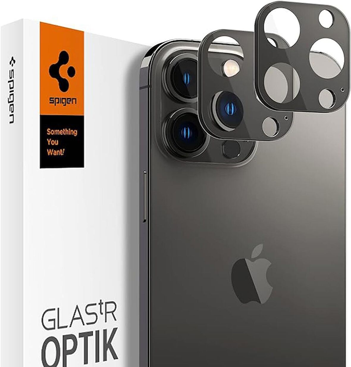 iPhone 13 Pro Max / iPhone 13 Pro Kamera Lens Cam Ekran Koruyucu, Spigen Glas.tR Optik (2 Adet) - AGL03381