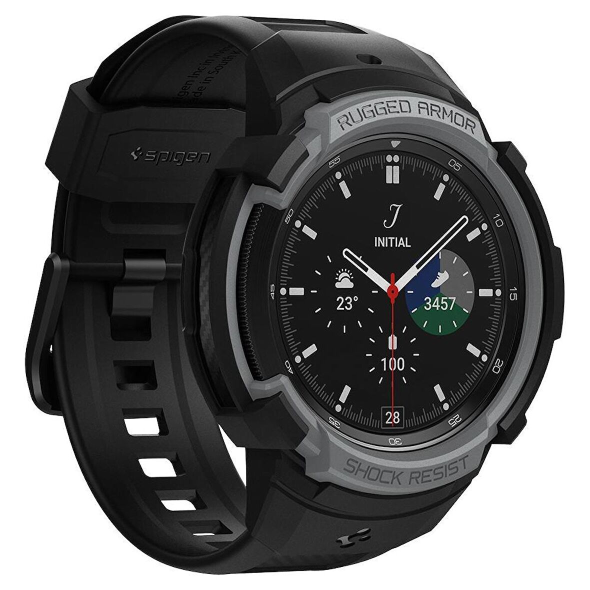 Galaxy Watch 4 Classic (46mm) Kılıf, Spigen Rugged Armor Pro
