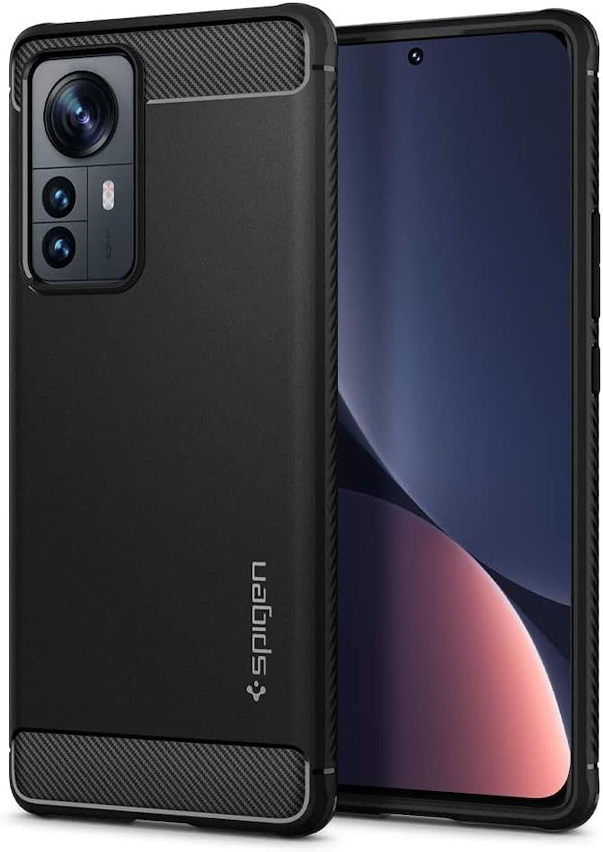 Spigen Xiaomi 12 Pro Kılıf Rugged Armor Matte Black