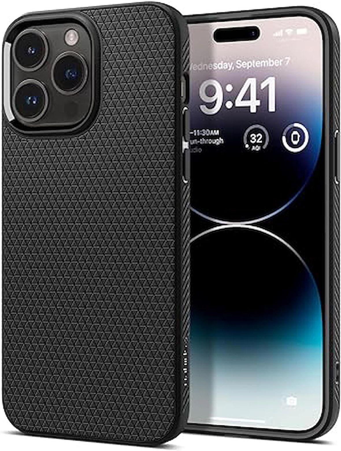 Spigen Apple iPhone 14 Pro Max Kılıf Liquid Air Matte Black - ACS04813