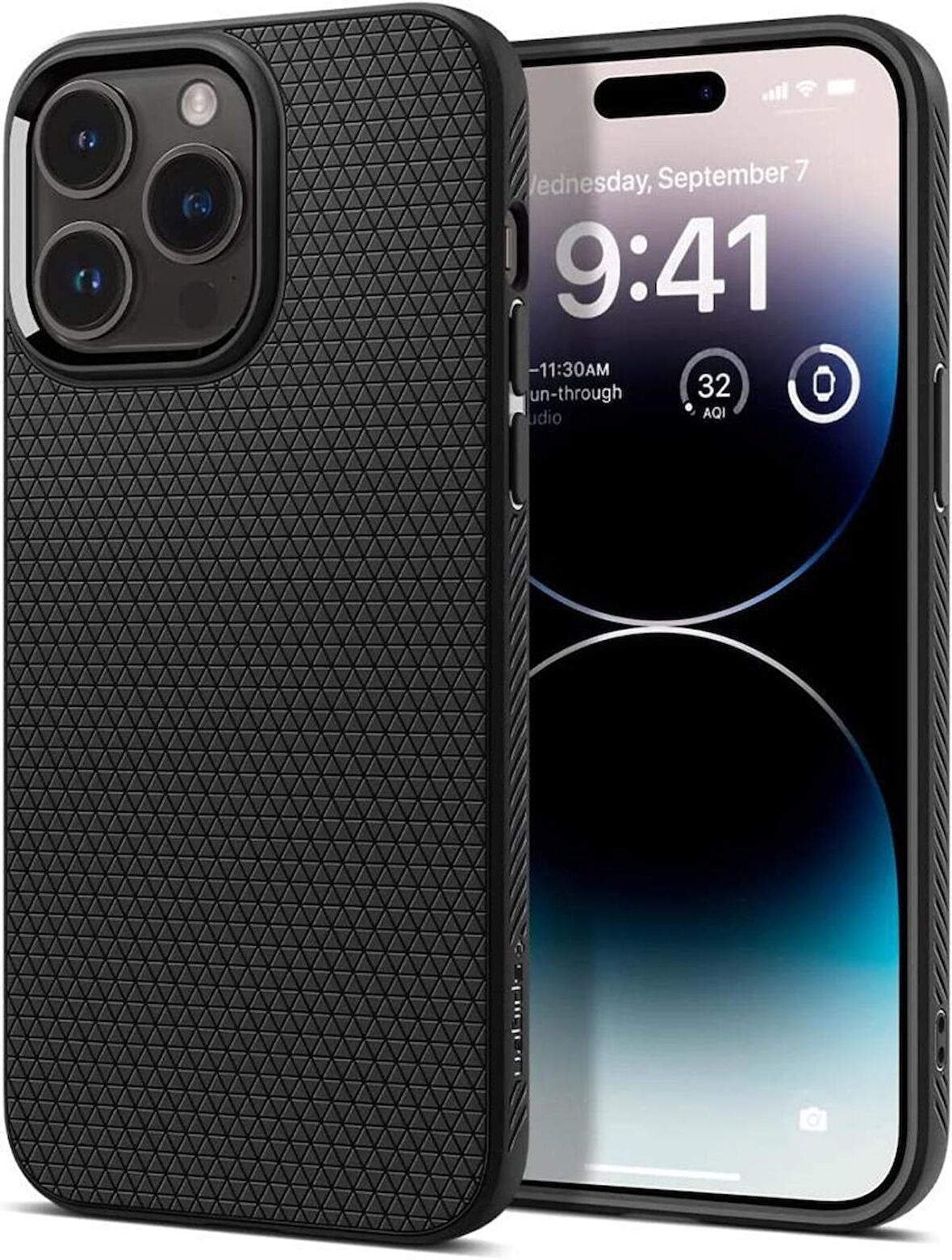 Spigen iPhone 14 Pro Kılıf Liquid Air Matte Black