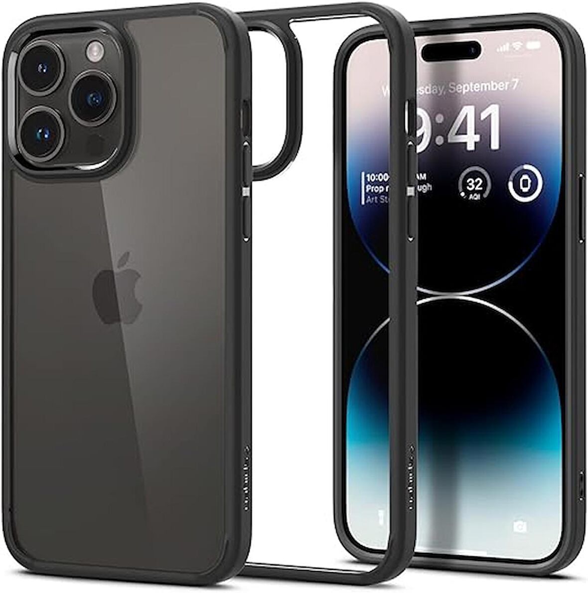 Spigen Apple iPhone 14 Pro Kılıf Ultra Hybrid Matte Black - ACS04961