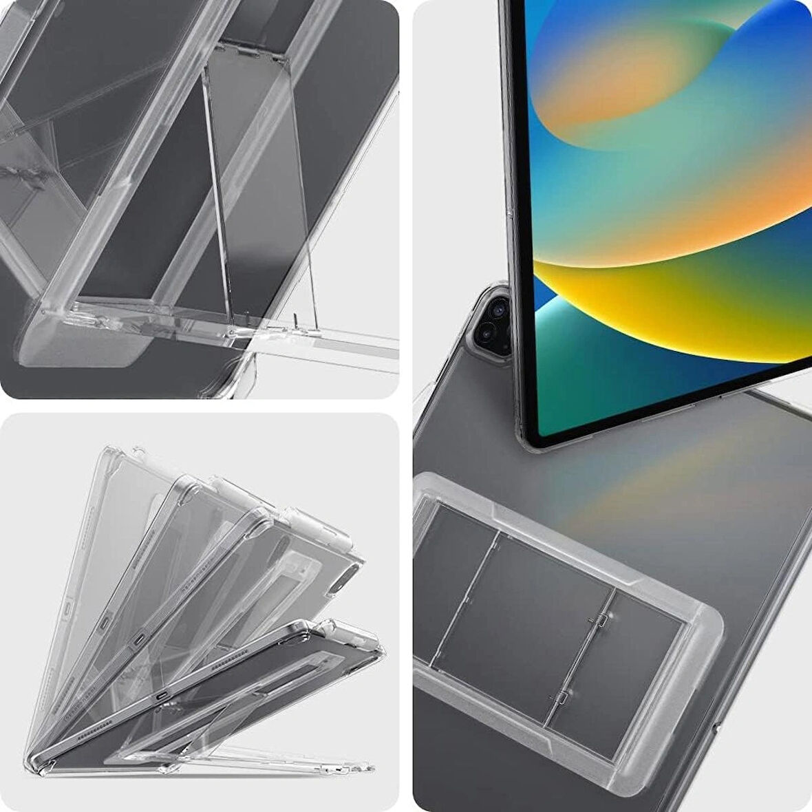 Spigen iPad Pro 12.9" (2022 / 2021) Kılıf Air Skin Hybrid S Crystal Clear - ACS05449