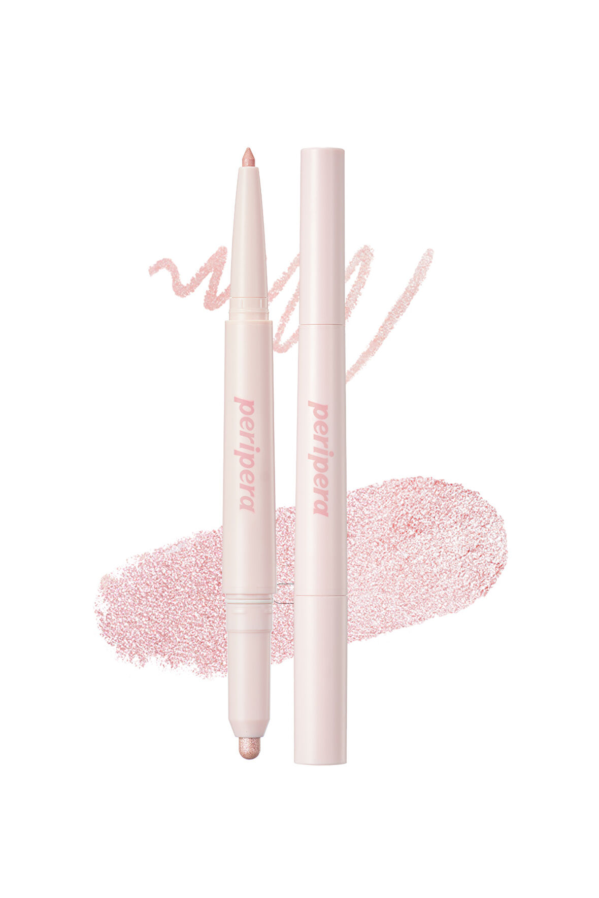 Çift Taraflı Kapatıcı ve Işıltılı Kalem Far Peripera Sugar Twinkle Duo Eye Stick (03 Glimmering Pink