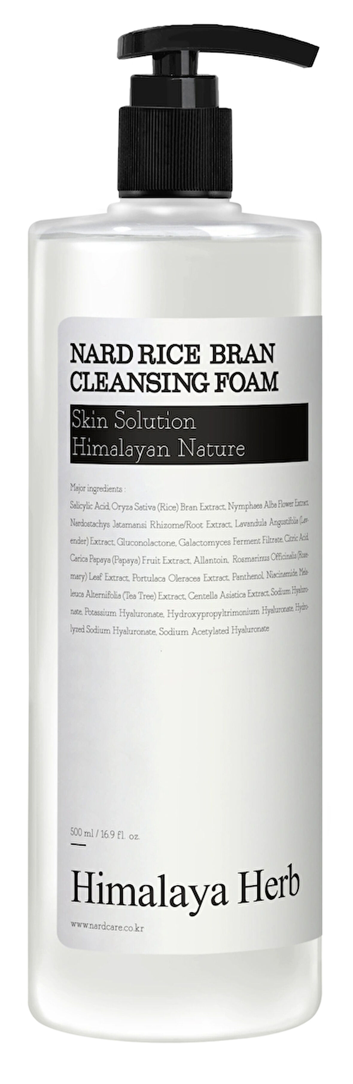 Nard Rice Bran Brightening Cleansing Foam - Nard Pirinç Kepeği Özlü Aydınlatıcı Temizleme Köpüğü 500 ml