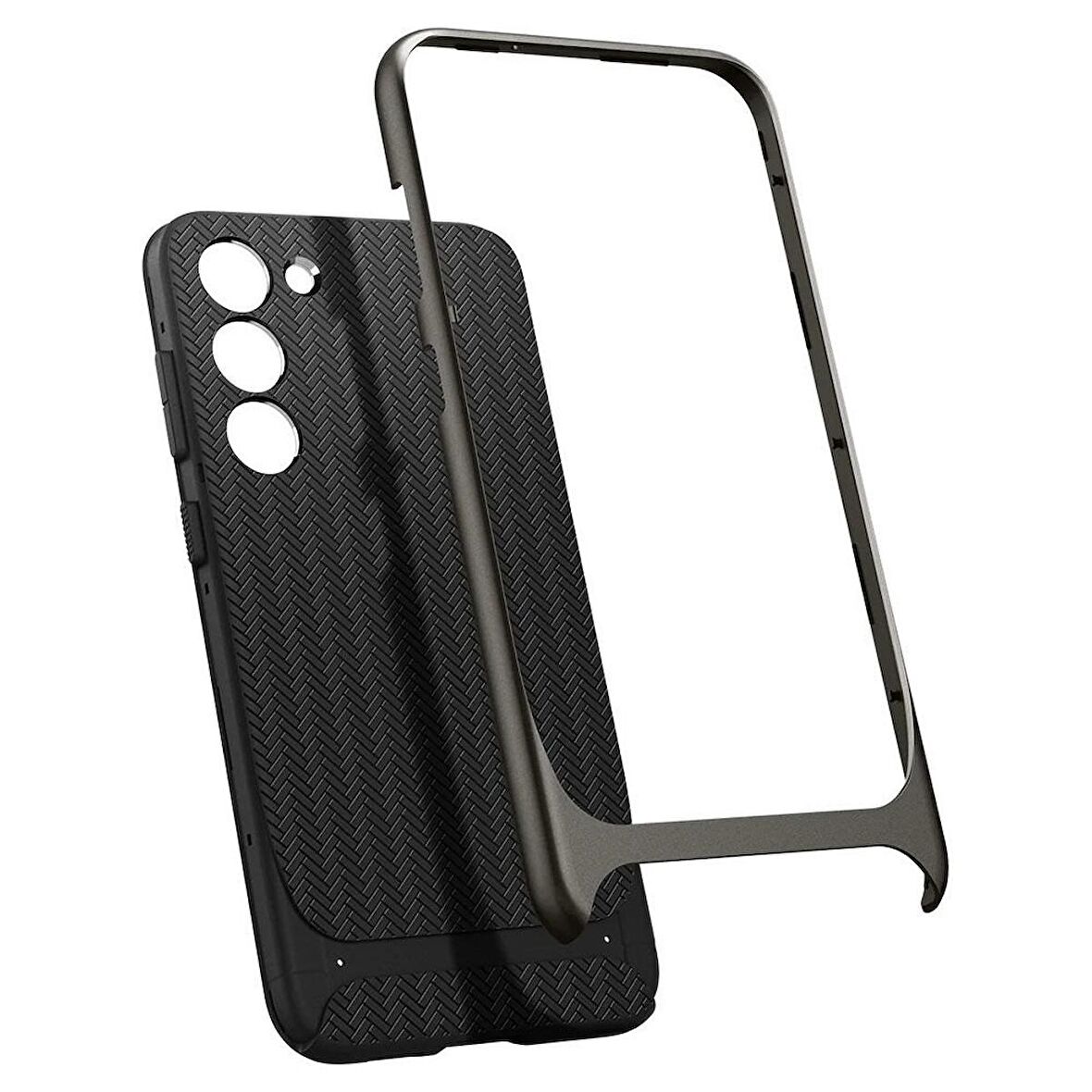 Spigen Galaxy S23 Plus ile Uyumlu Kılıf Neo Hybrid Gunmetal