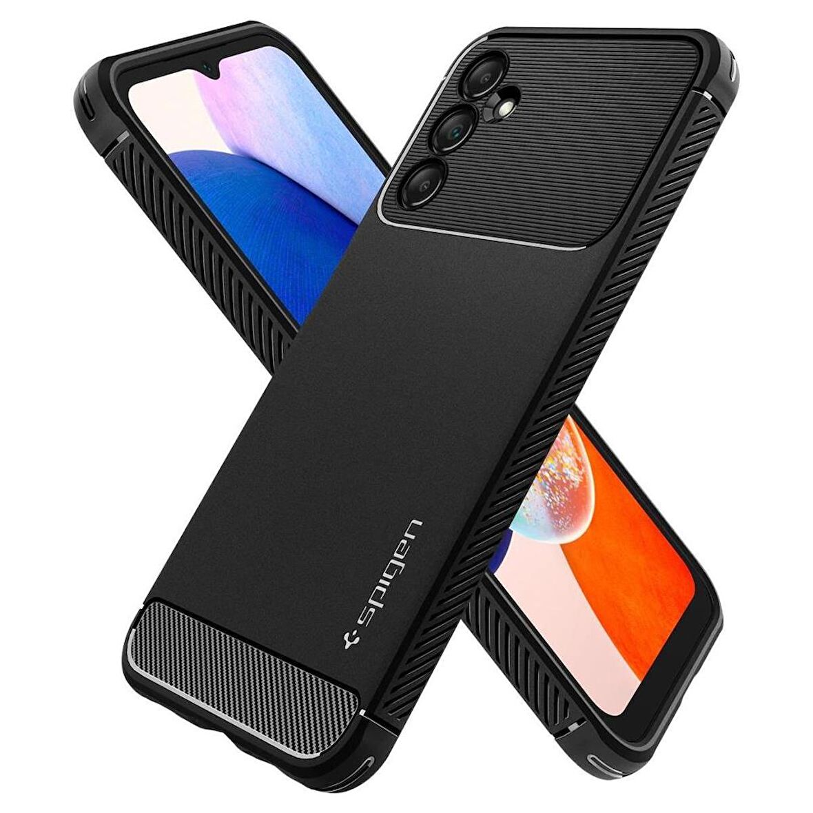 Spigen Galaxy A14 5G ile Uyumlu Kılıf Rugged Armor Matte Black