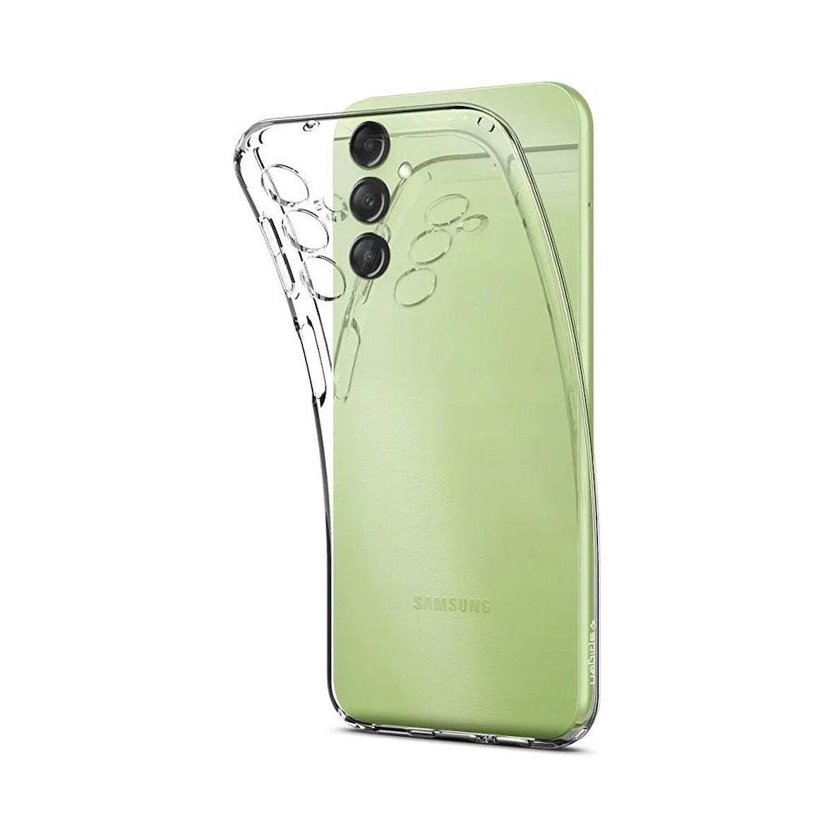 Spigen Galaxy A14 5G ile Uyumlu Kılıf Liquid Crystal 4 Tarafı Tam Koruma Crystal Clear