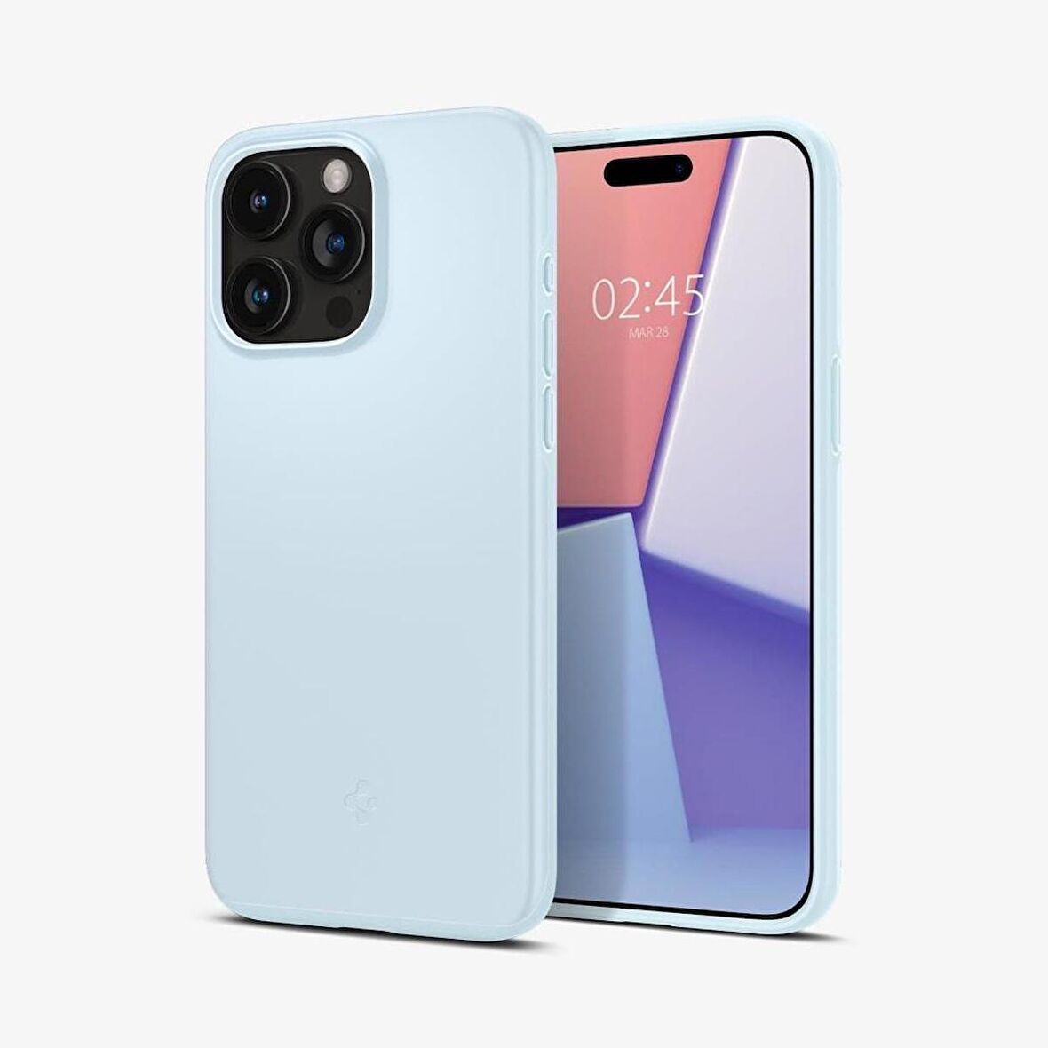 Spigen iPhone 15 Pro ile Uyumlu Kılıf Thin Fit Mute Blue