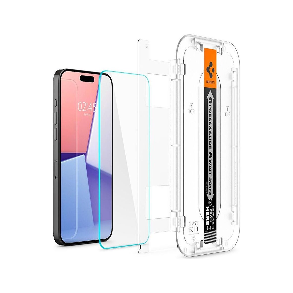 Spigen Apple Uyumlu iPhone 15 Pro Max Cam Ekran Koruyucu